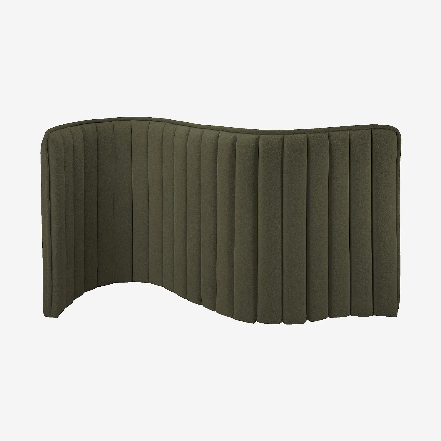 Tête de lit en tissu 244 x 102 cm - Vert sapin - 2