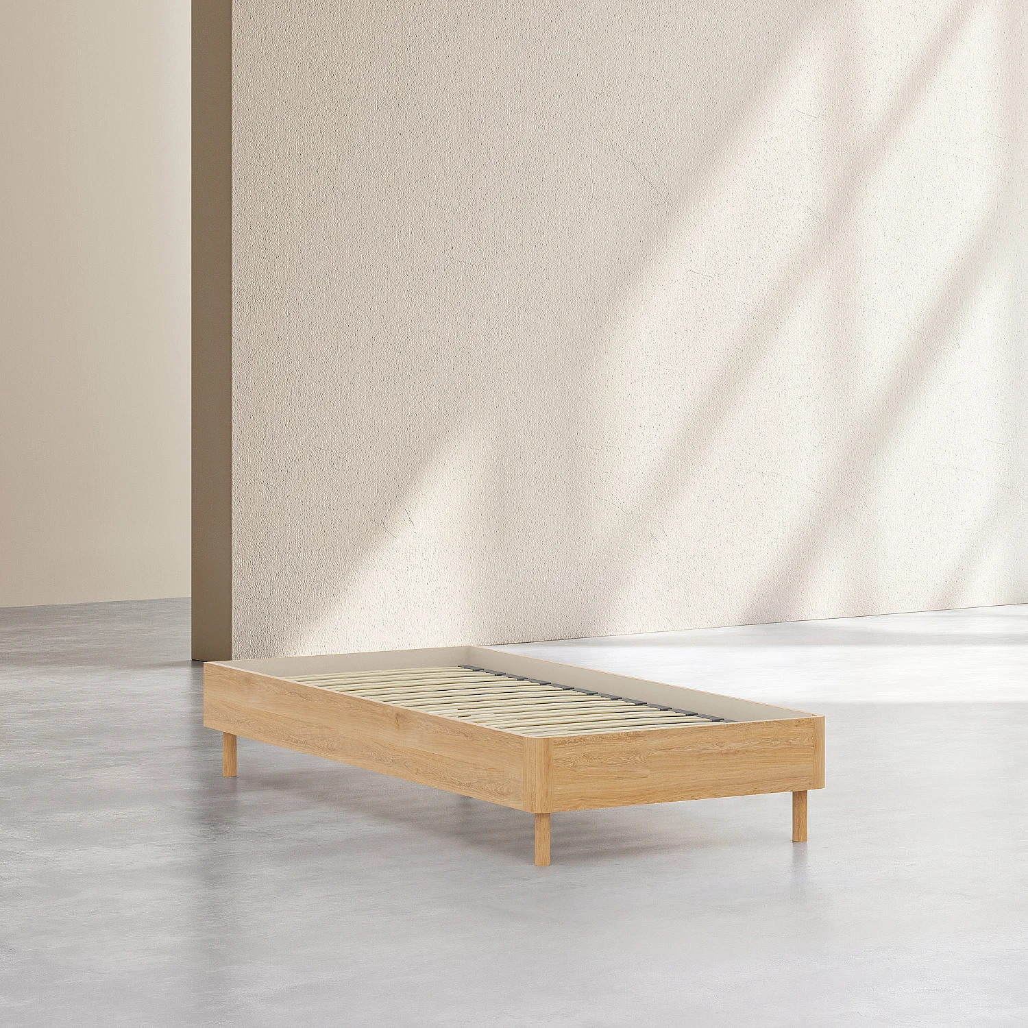 Seng 90 x 200 cm i eg - Natur - 3