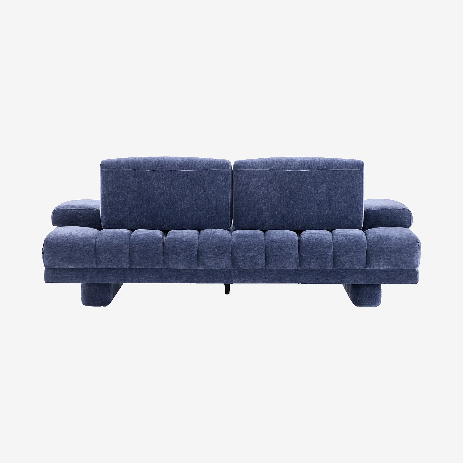 Canapé 3 places en tissu avec dossier avance-recule - Bleu marine - 6