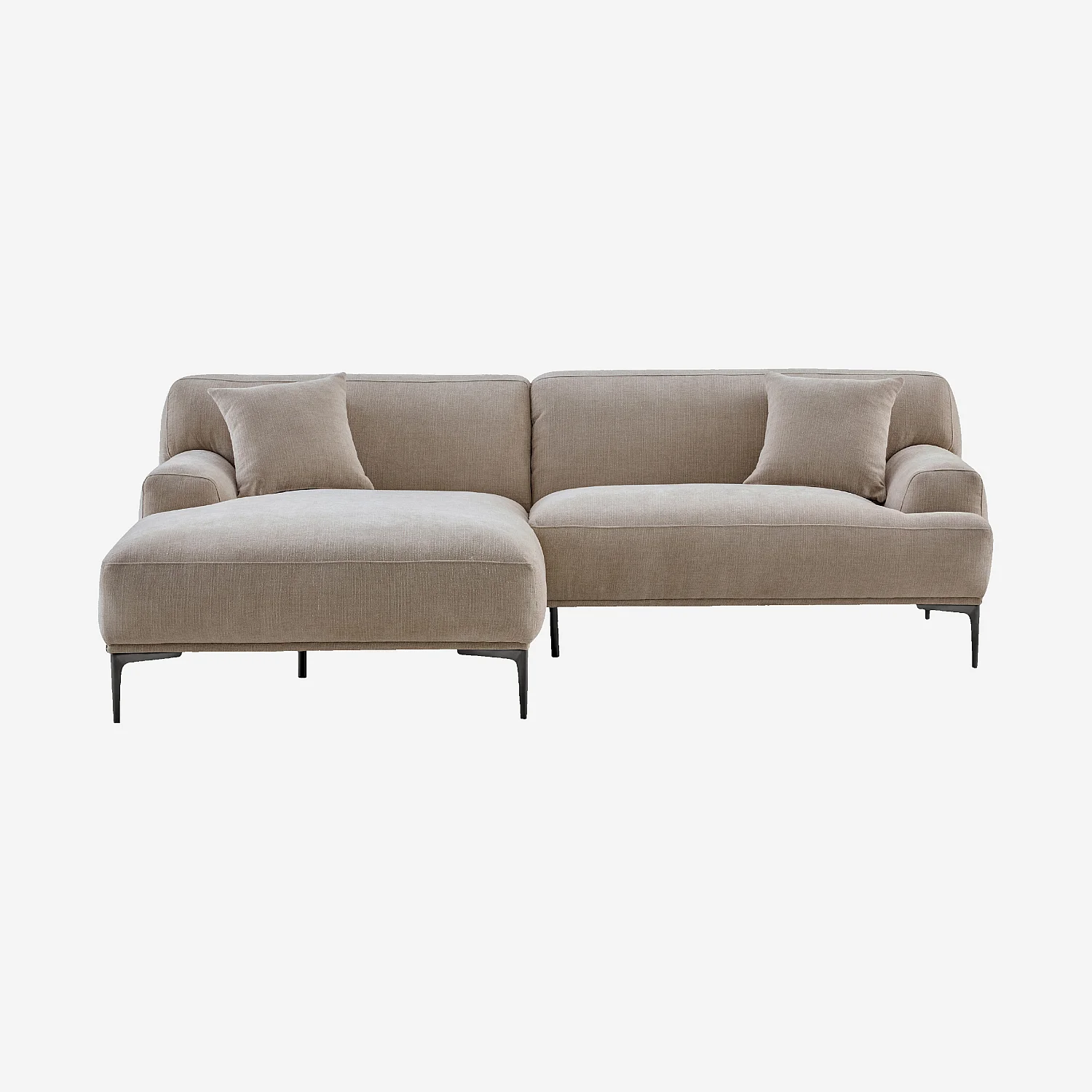Hjørnesofa venstrevendt i stoff – Taupe - 2