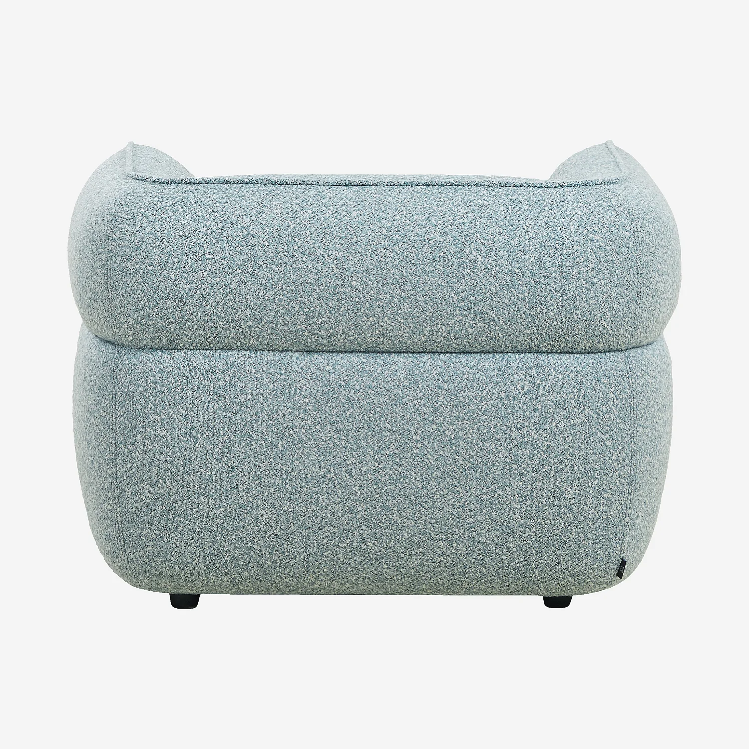 Poltrona em tecido bouclé - Azul céu - 5