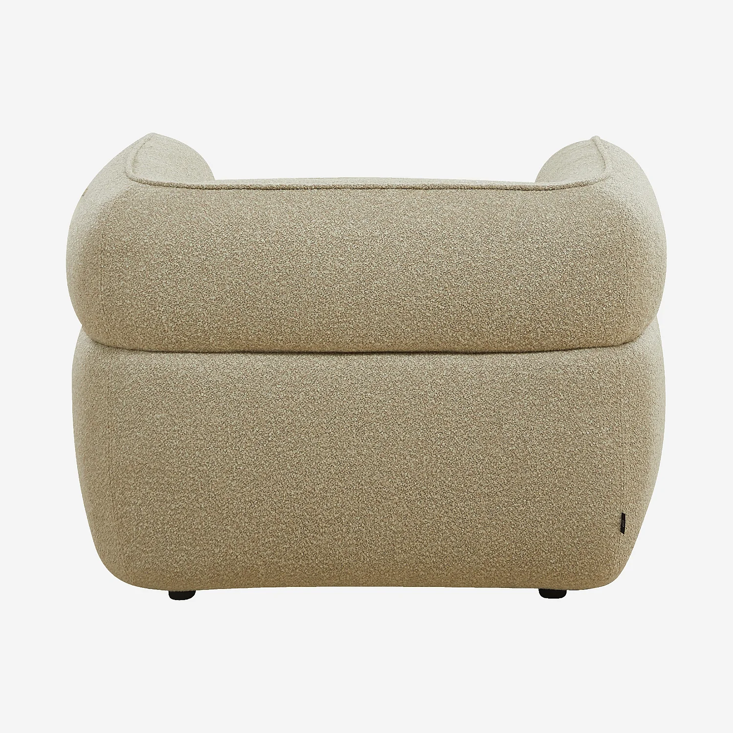 Sillón de tejido bouclé - Beige arena - 5