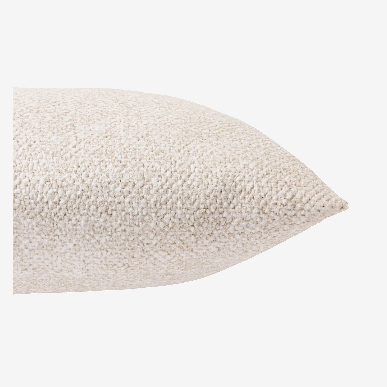 Coussin en tissu texturé - 44 x 44 cm - Ecru - 4