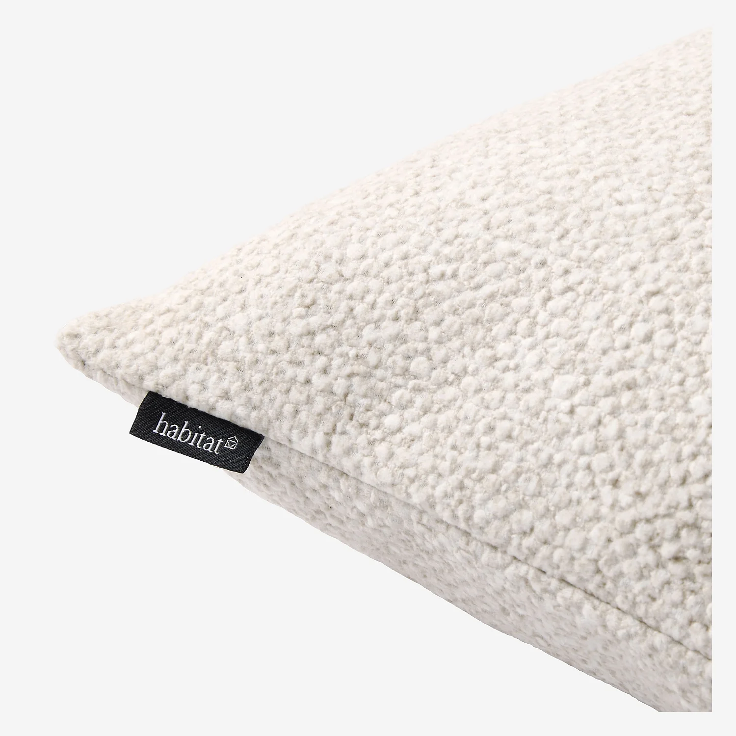 Coussin en tissu texturé - 44 x 44 cm - Ecru - 6