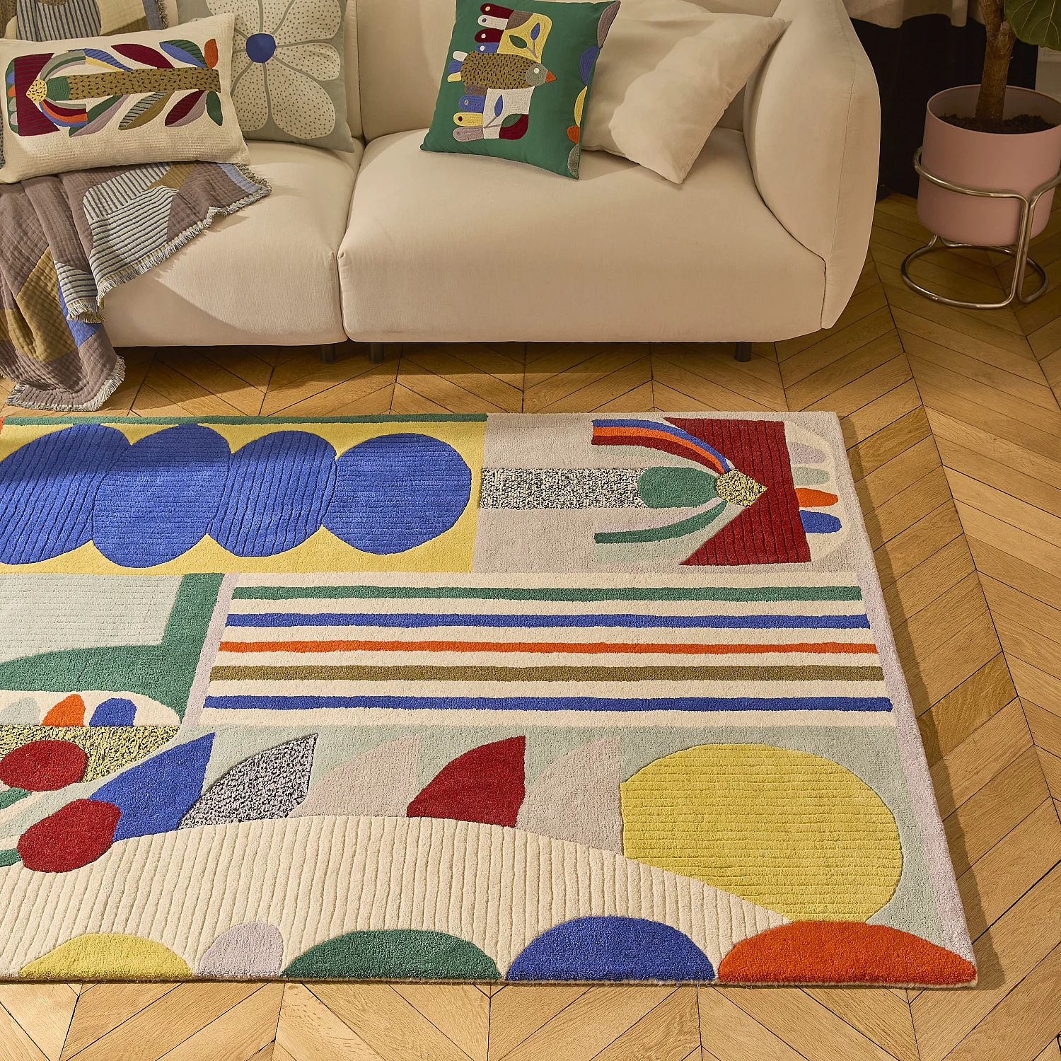 Tapis tufté en laine - 160 x 230 cm - Multicolore - Design by Floriane Jacques - 7