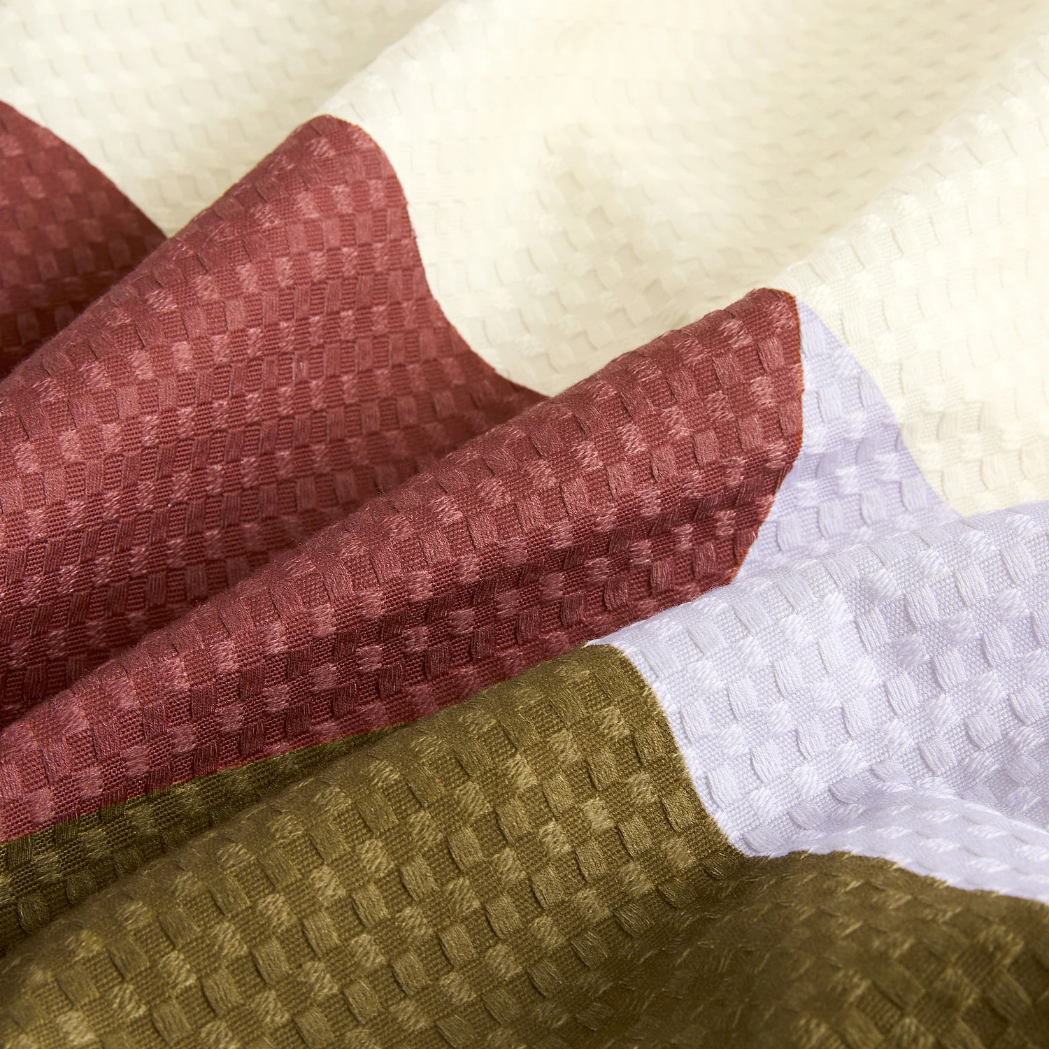 Plaid en coton gaufré - 130 x 170 cm - Multicolore - Design by Floriane Jacques - 4