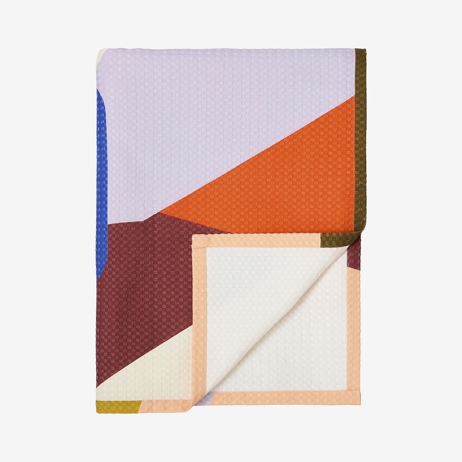 Plaid en coton gaufré - 130 x 170 cm - Multicolore - Design by Floriane Jacques - 2