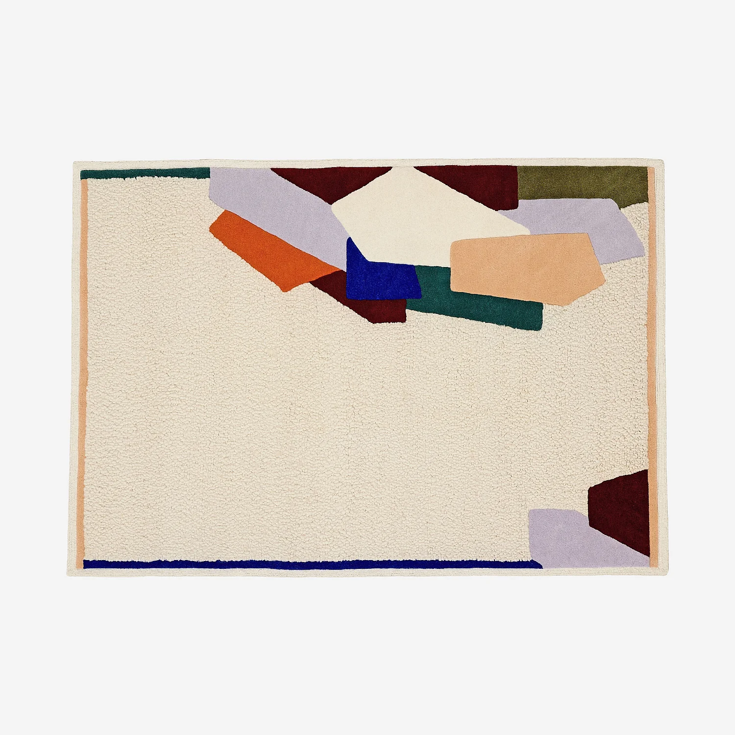 Tapis tufté en laine - 160 x 230 cm - Beige et multicolore - Design by Floriane Jacques - 2