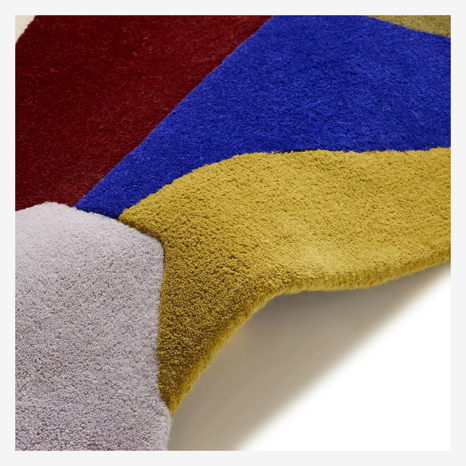 Tapis patchwork tufté en laine - 100 x 170 cm - Multicolore - Design by Floriane Jacques - 8