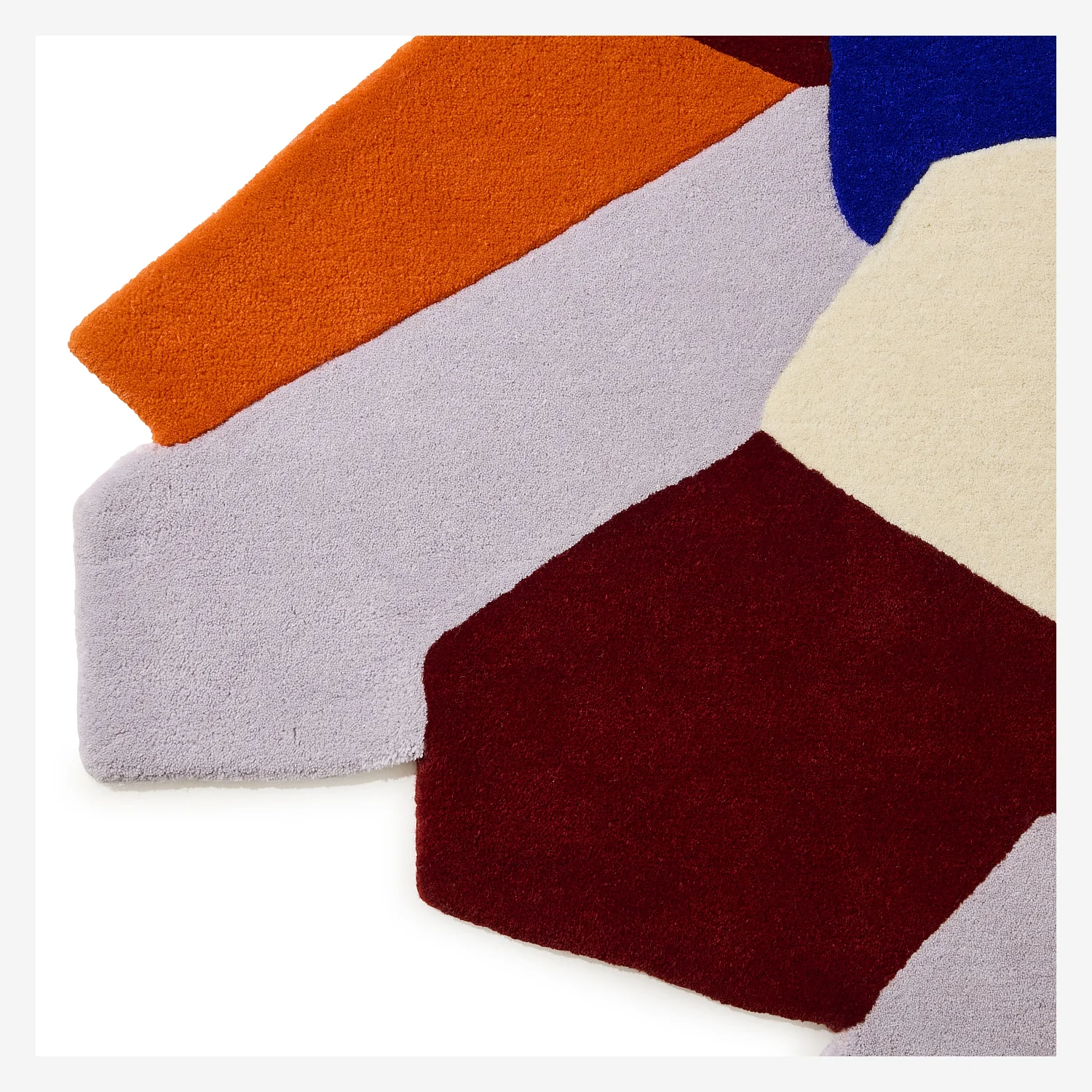 Tapis patchwork tufté en laine - 100 x 170 cm - Multicolore - Design by Floriane Jacques - 3