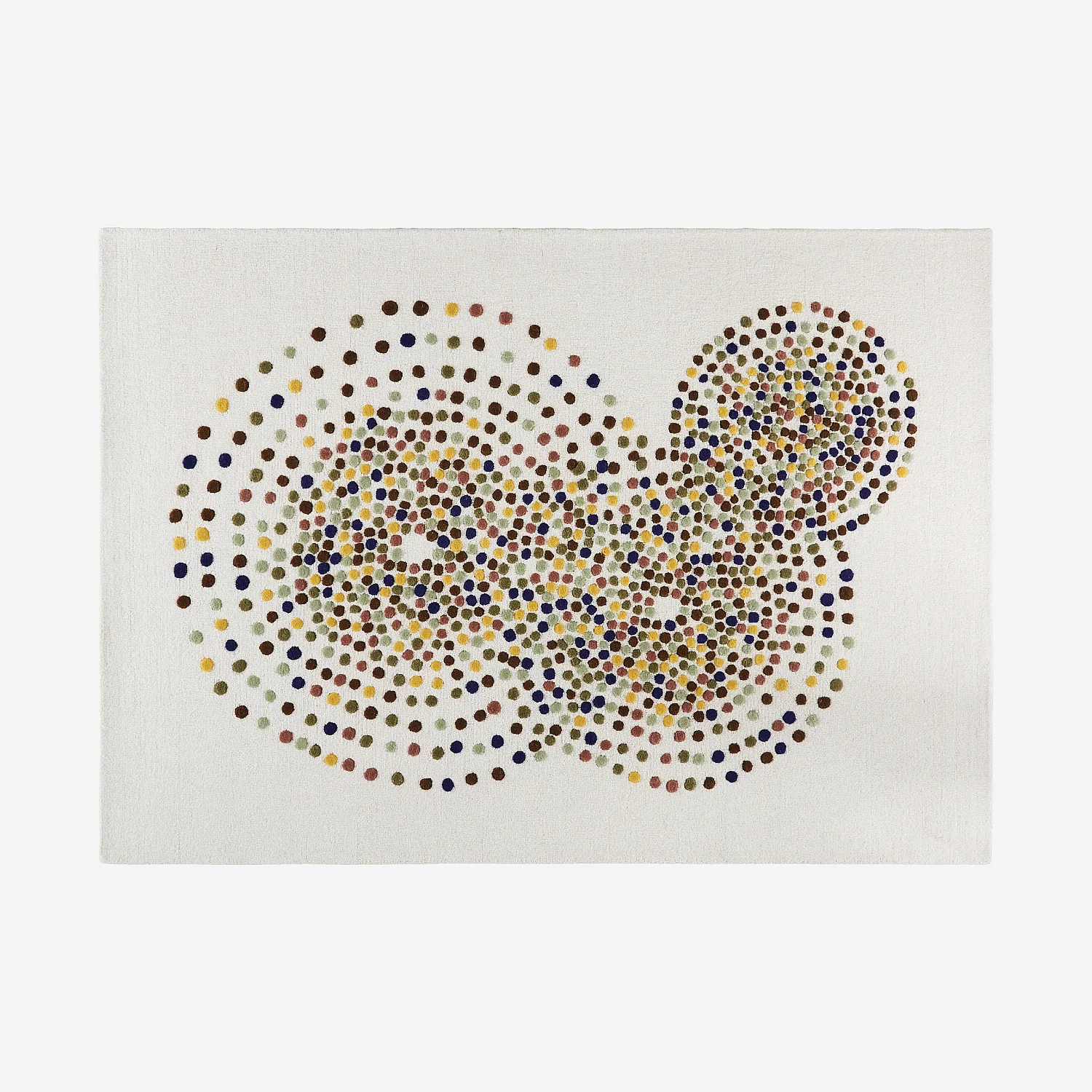 Tapis tufté en laine - 190 x 290 cm - Beige et multicolore - Design by Floriane Jacques - 2