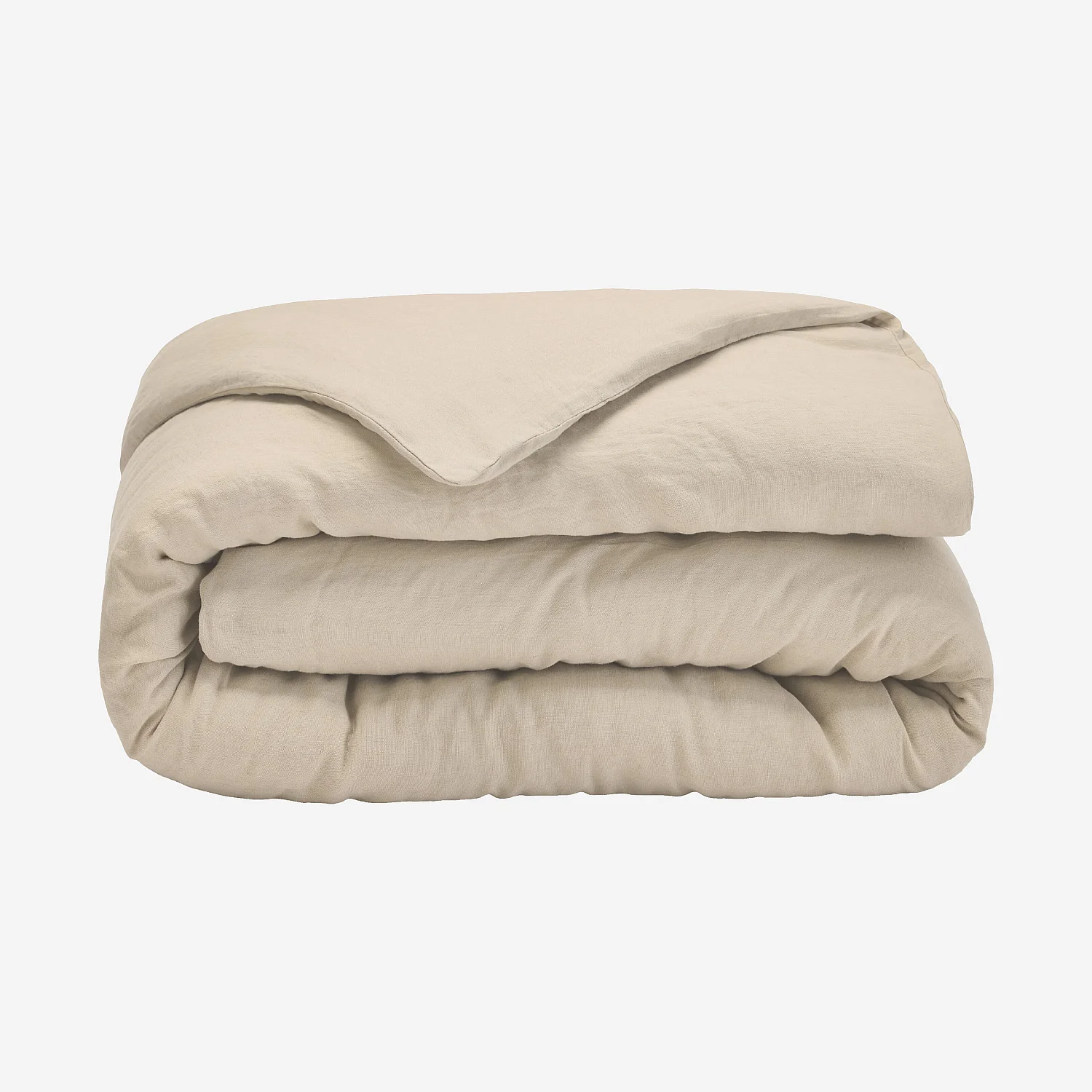 Housse de couette en lin - 260 x 240 cm - Naturel - 2