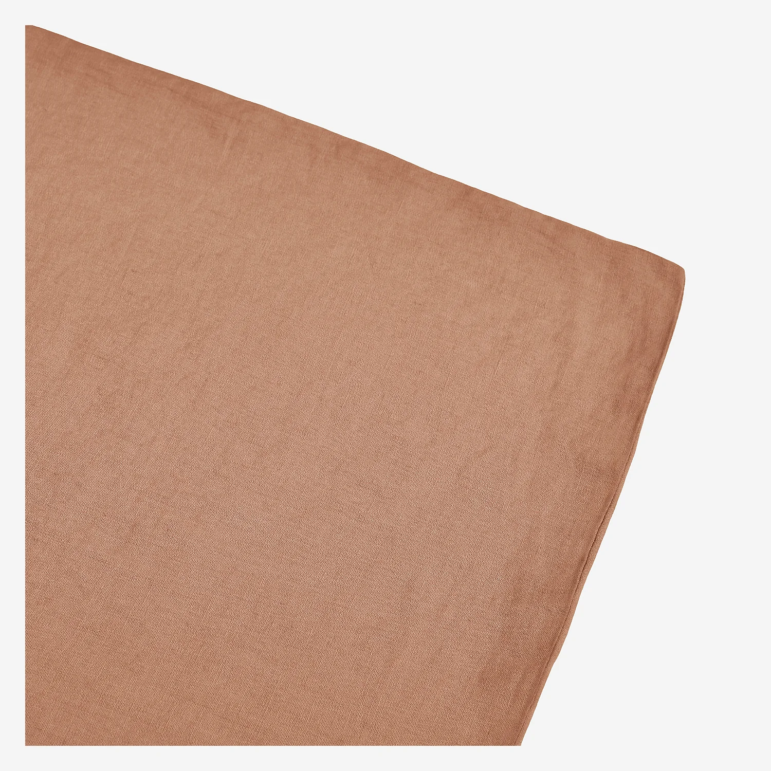 Housse de couette en lin - 260 x 240 cm - Brun - 4