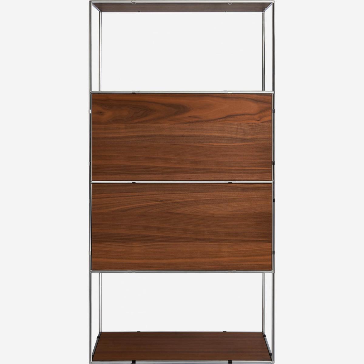 Filo Regal aus Chrom und Nussbaumholz Habitat