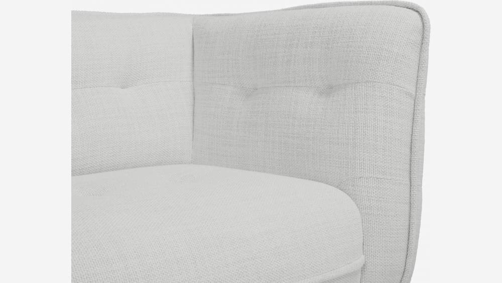 3-Sitzer-Sofa aus Fasoli-Stoff - Braun - Dunkle Füße