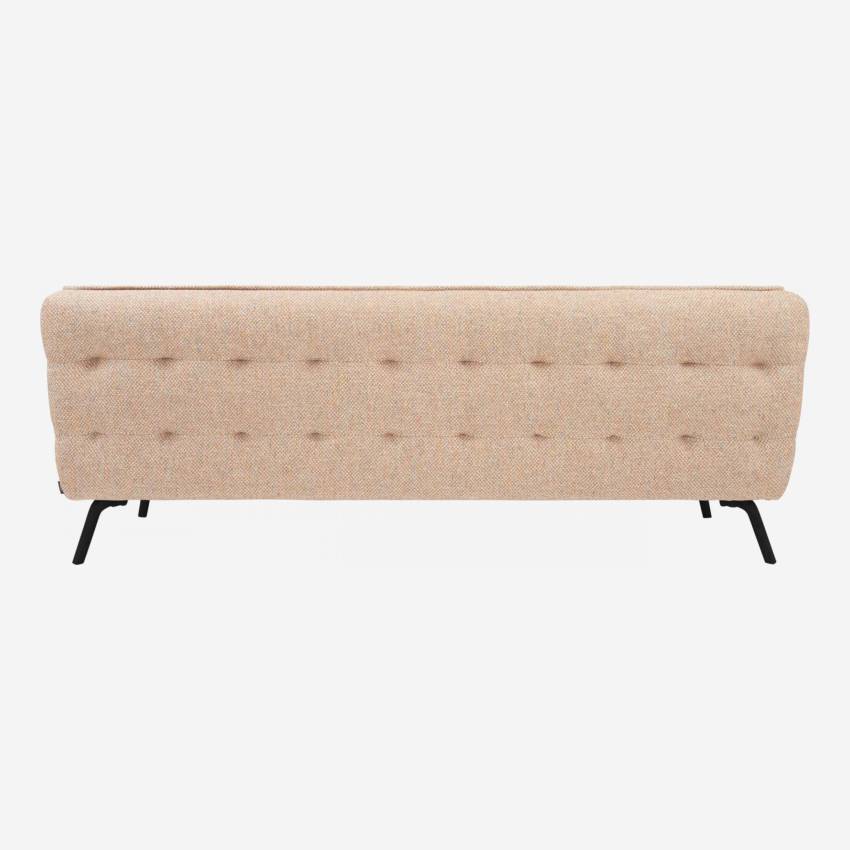 Bellagio fabric 3-seater sofa - Orange - Dark legs