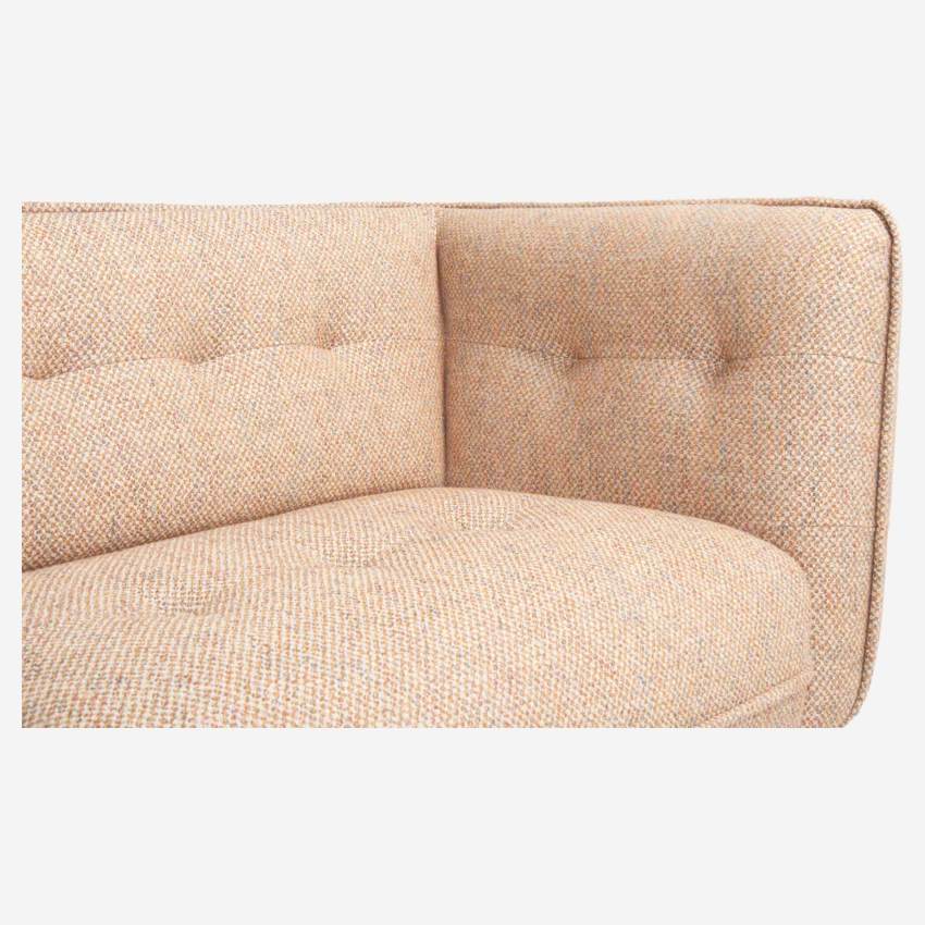 3-Sitzer-Sofa aus Bellagio-Stoff - Orange - Dunkle Füße