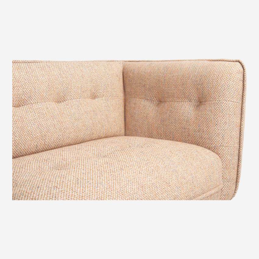 3-Sitzer-Sofa aus Bellagio-Stoff - Orange - Eichenfüße