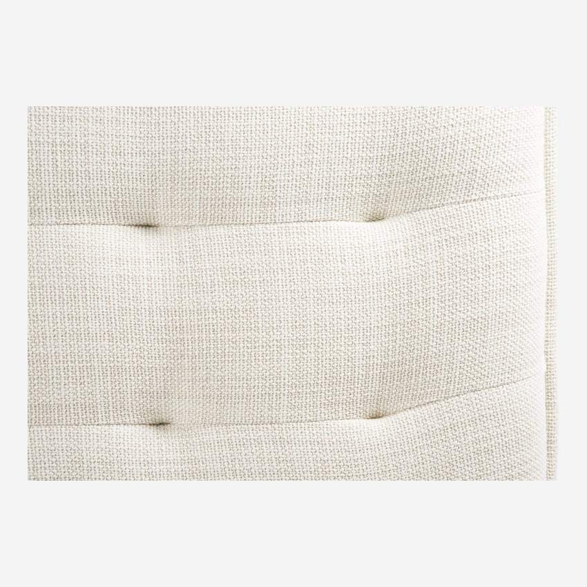 Fasoli fabric 2-seater sofa - White - Oak legs