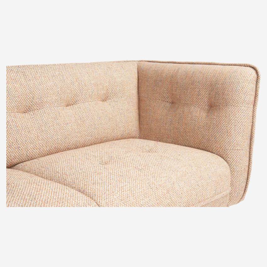 Bellagio fabric 2-seater sofa - Orange - Dark legs