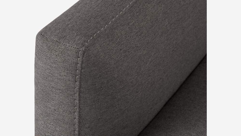 Fabric 3-seater sofa bed, grey