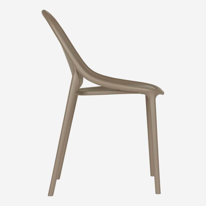 Chaise en polypropylène - Gris taupe - Design by Eugeni Quitllet