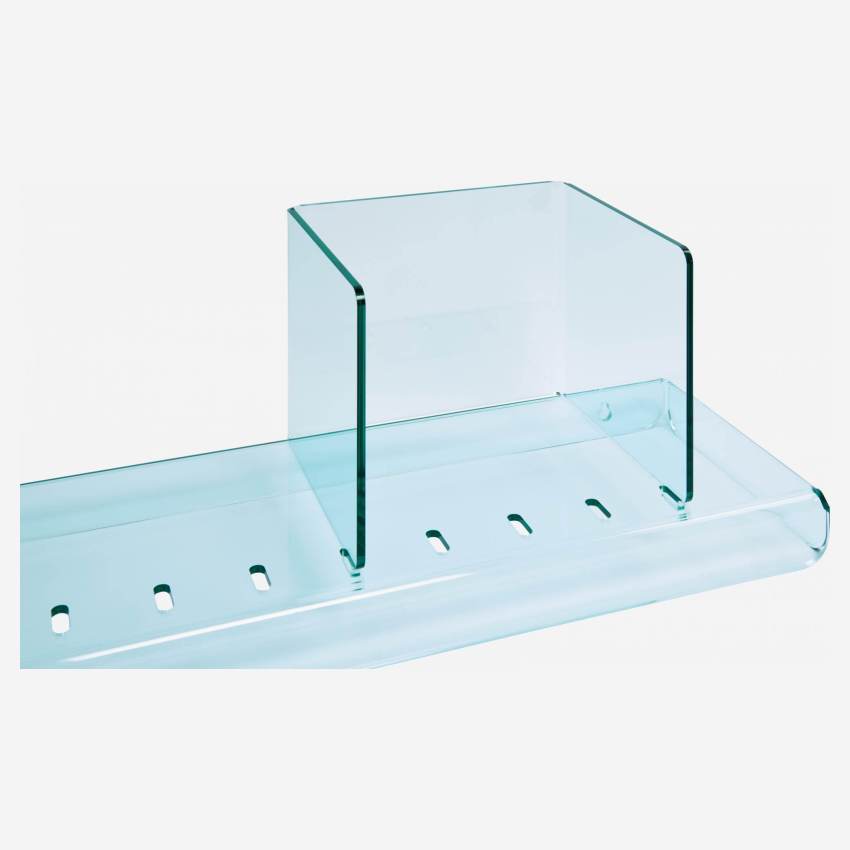 Shelf made of acrylic, transparent