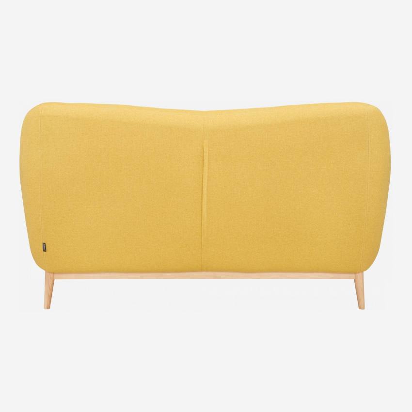 2-Sitzer-Sofa aus gelbem Stoff - Design by Adrien Carvès