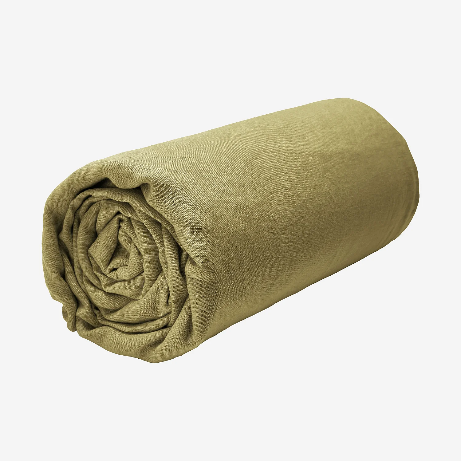 Lençol de baixo em linho - 140 x 200 cm - Bronze - 2