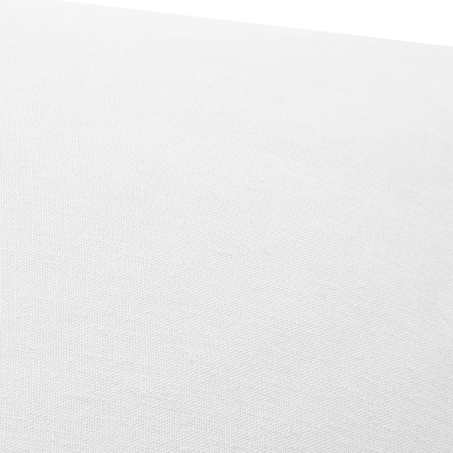 Taie d'oreiller en lin - 65 x 65 cm - Blanc - 3