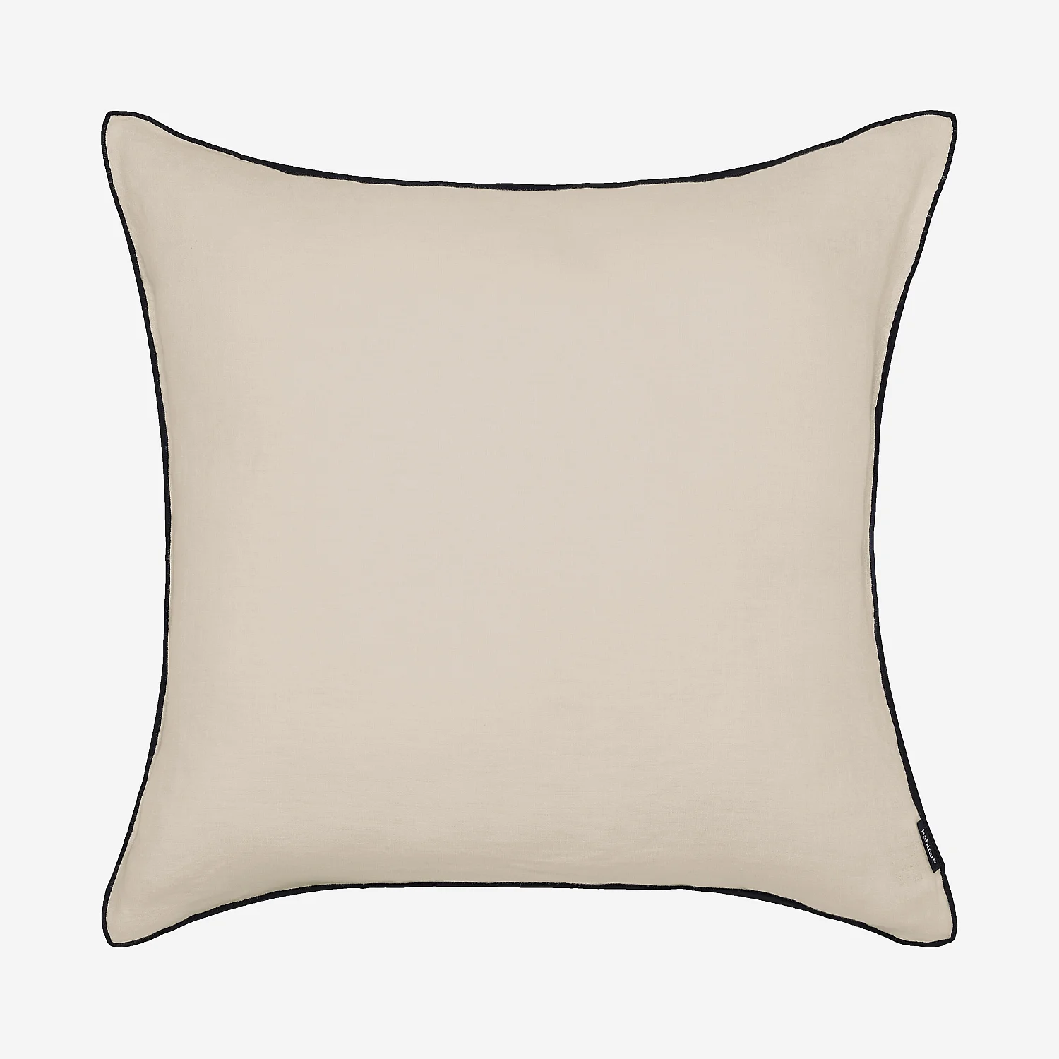Coussin en lin à bourdon noir - 45 x 45 cm - Naturel - 2