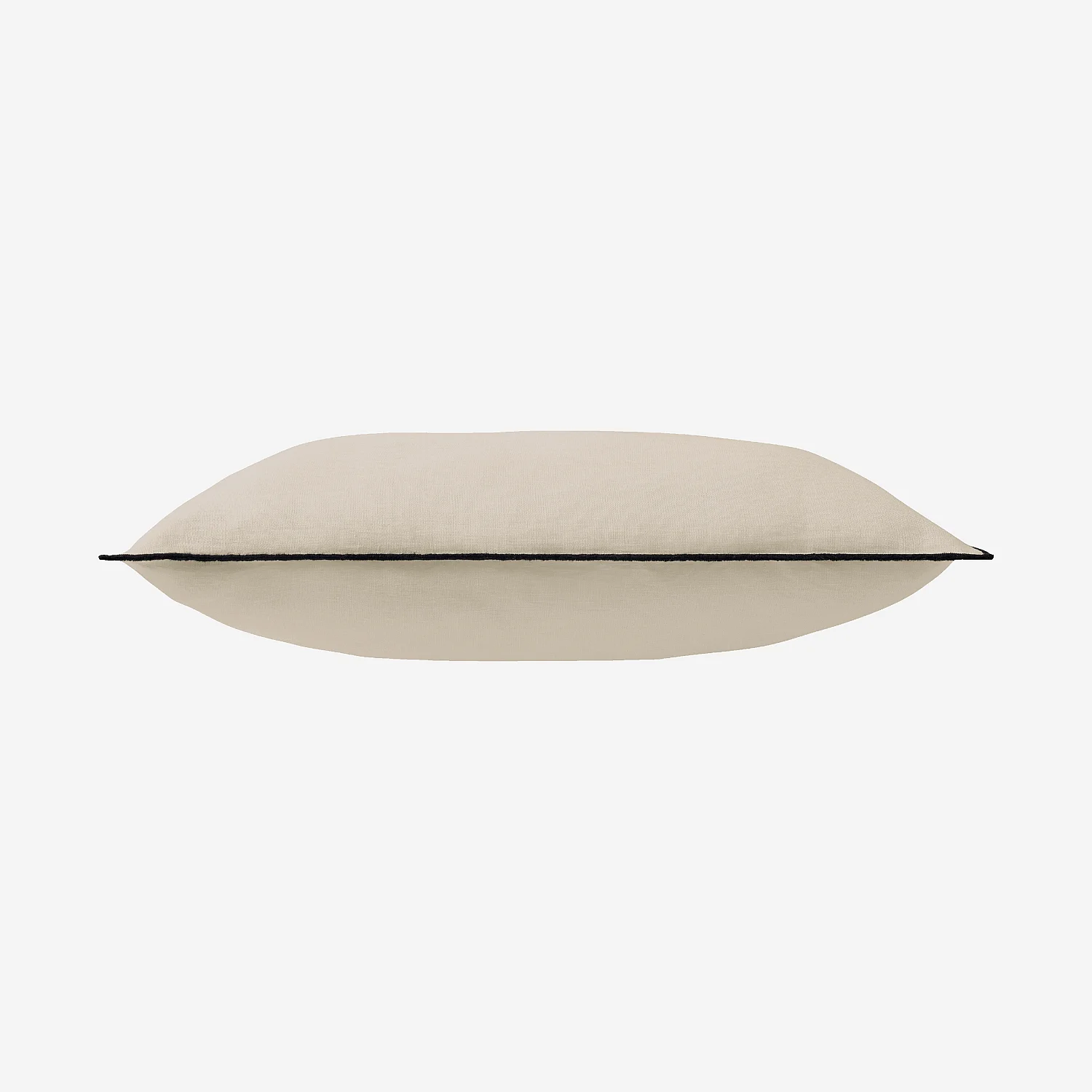 Coussin en lin à bourdon noir - 45 x 45 cm - Naturel - 8