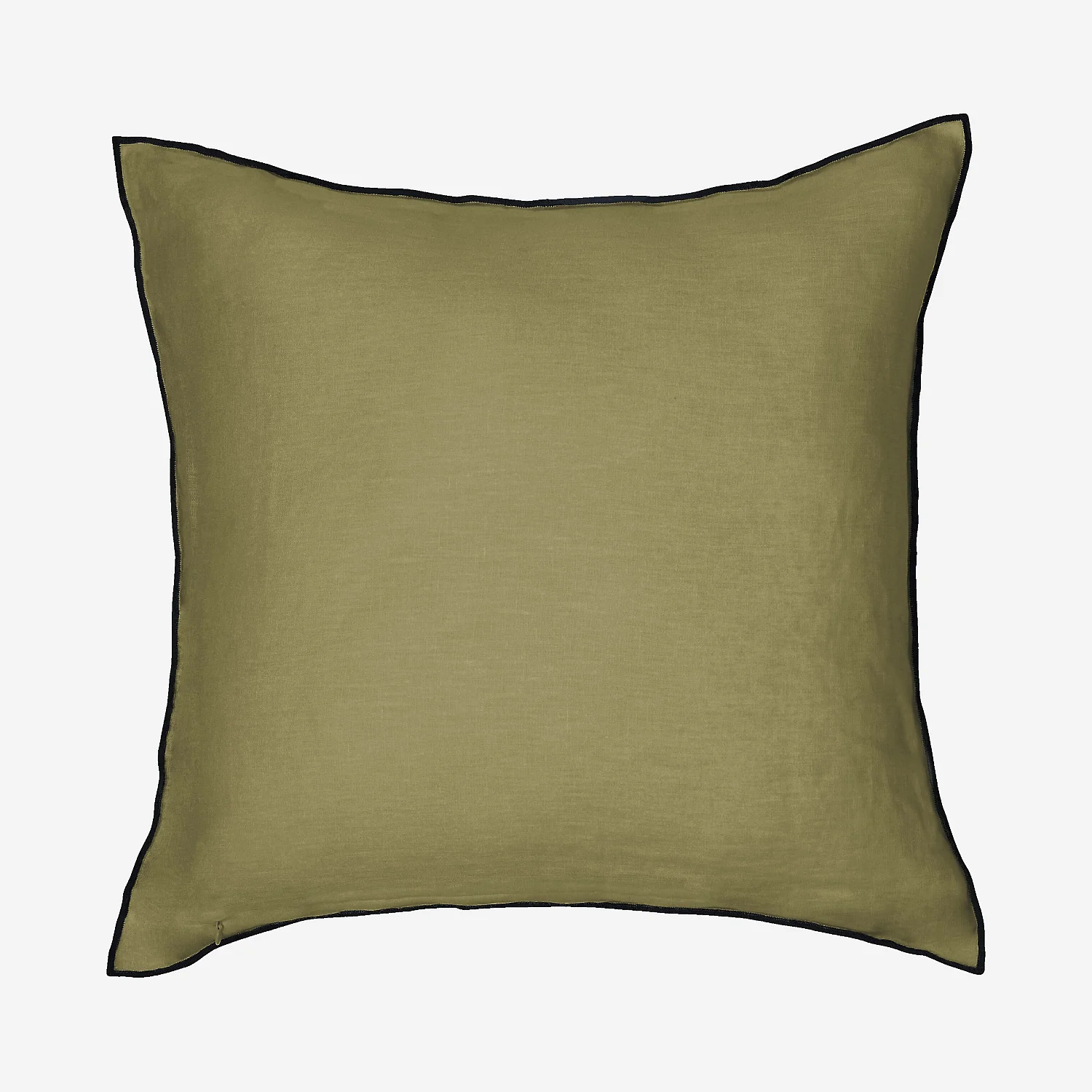 Coussin en lin à bourdon noir - 45 x 45 cm - Bronze - 7