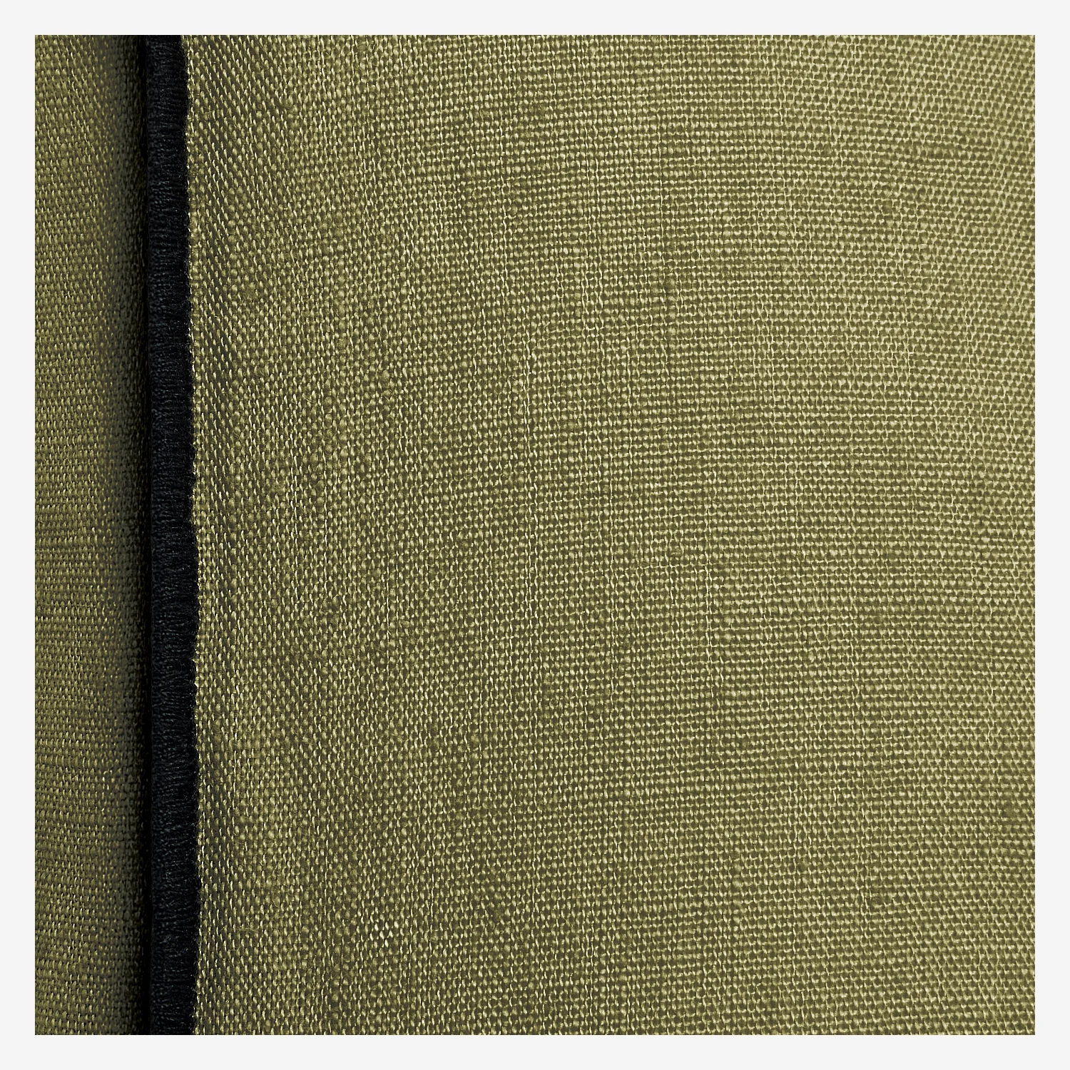 Coussin en lin à bourdon noir - 45 x 45 cm - Bronze - 4