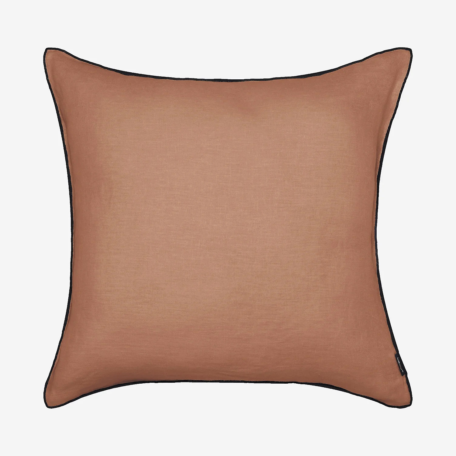 Coussin en lin à bourdon noir - 45 x 45 cm - Brun - 2
