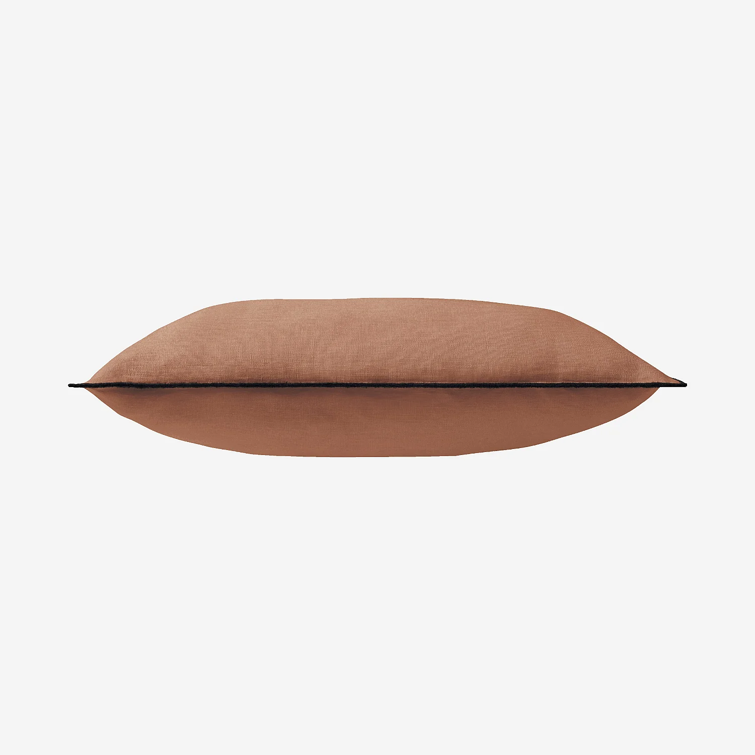 Coussin en lin à bourdon noir - 45 x 45 cm - Brun - 9