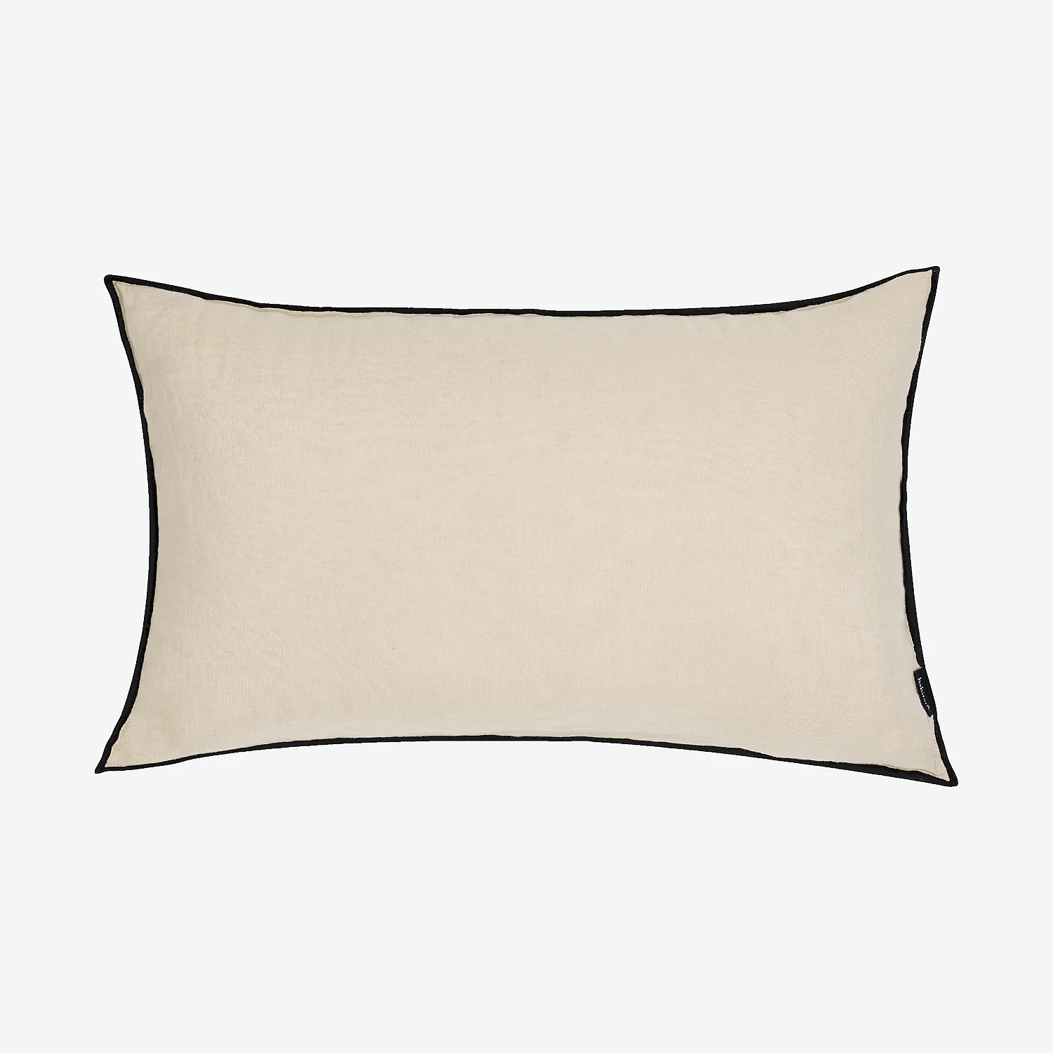 Coussin en lin à bourdon noir - 30 x 50 cm - Naturel - 2
