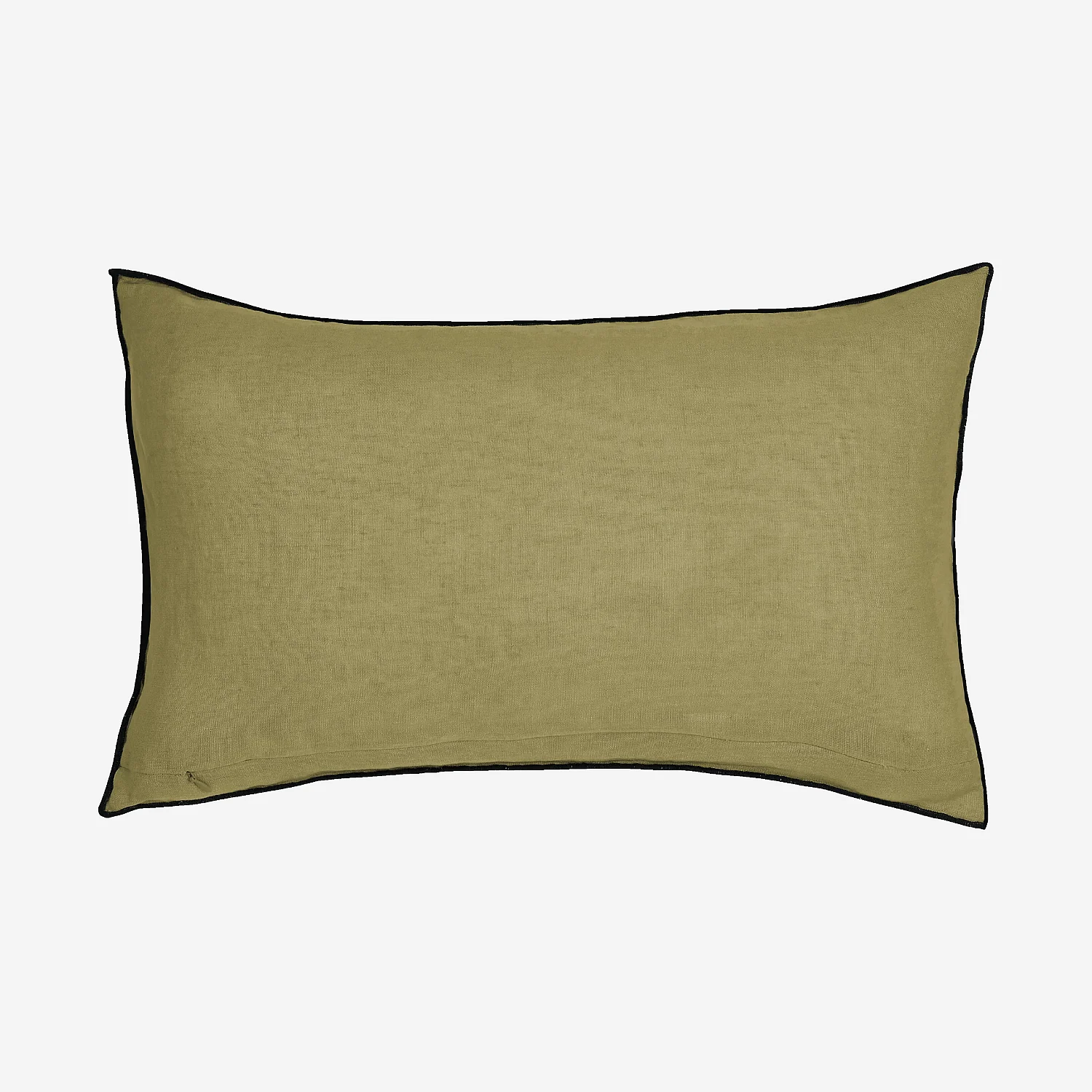 Coussin en lin à bourdon noir - 30 x 50 cm - Bronze - 8