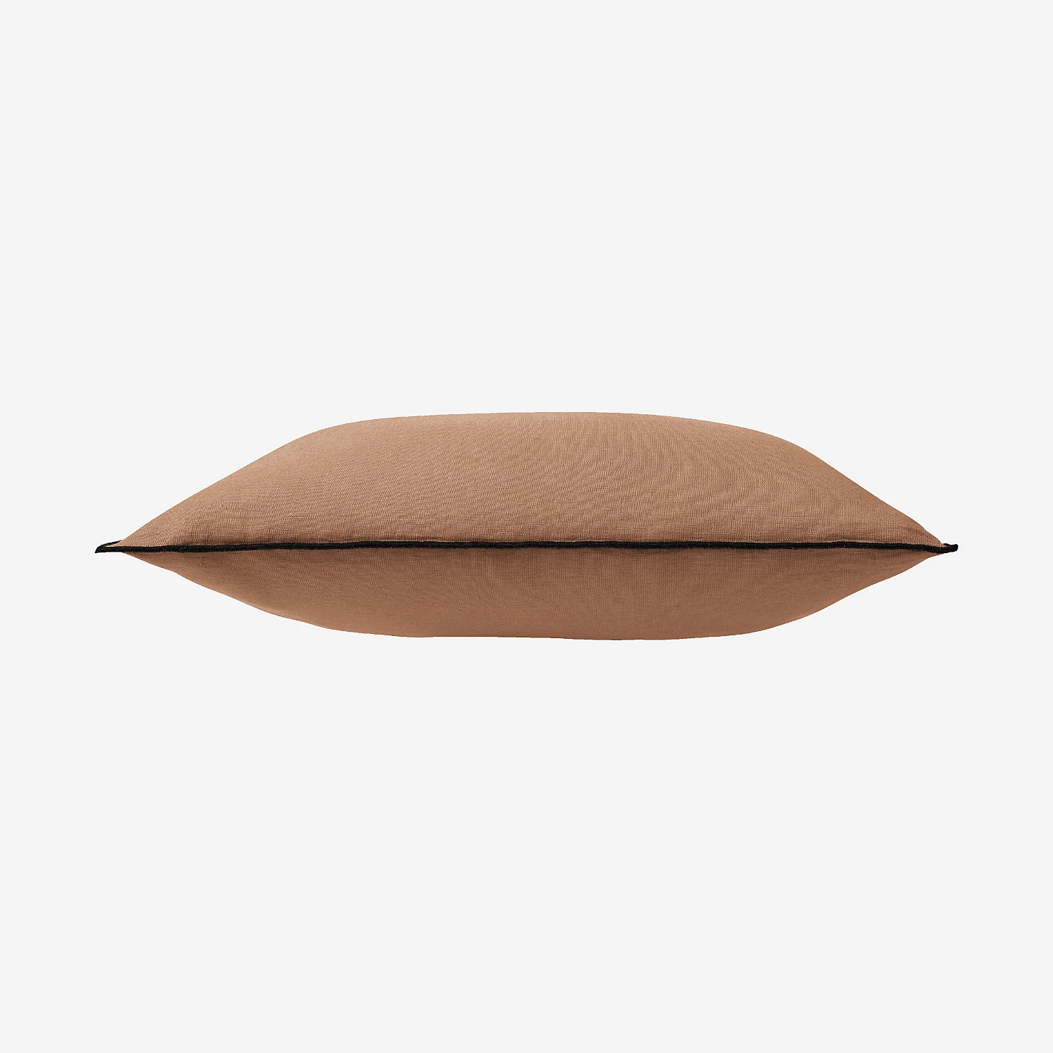 Coussin en lin à bourdon noir - 30 x 50 cm - Brun - 8