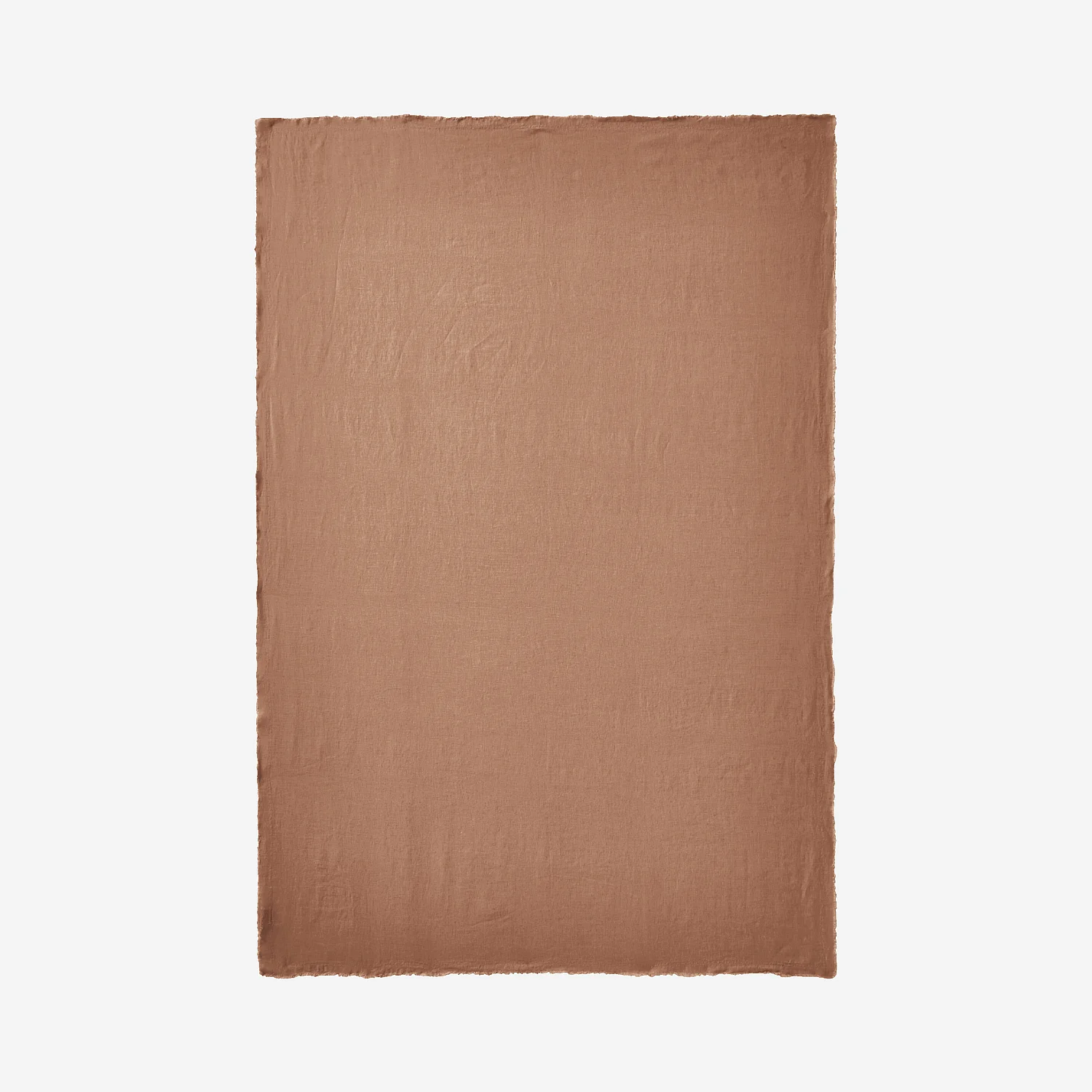 Plaid en lin - 120 x 180 cm - Brun - 4