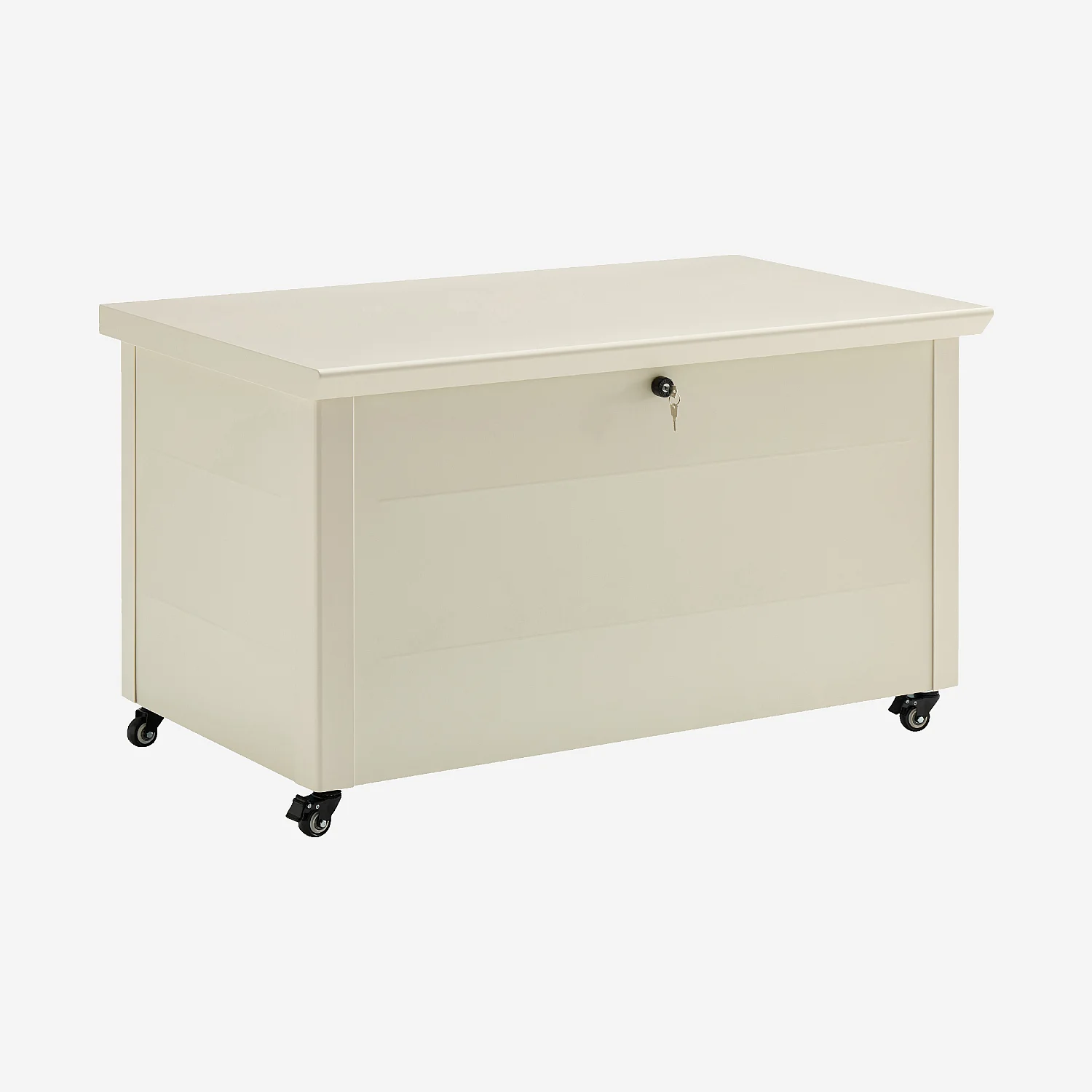 Coffre de jardin en métal 546 L - Ivoire - 5