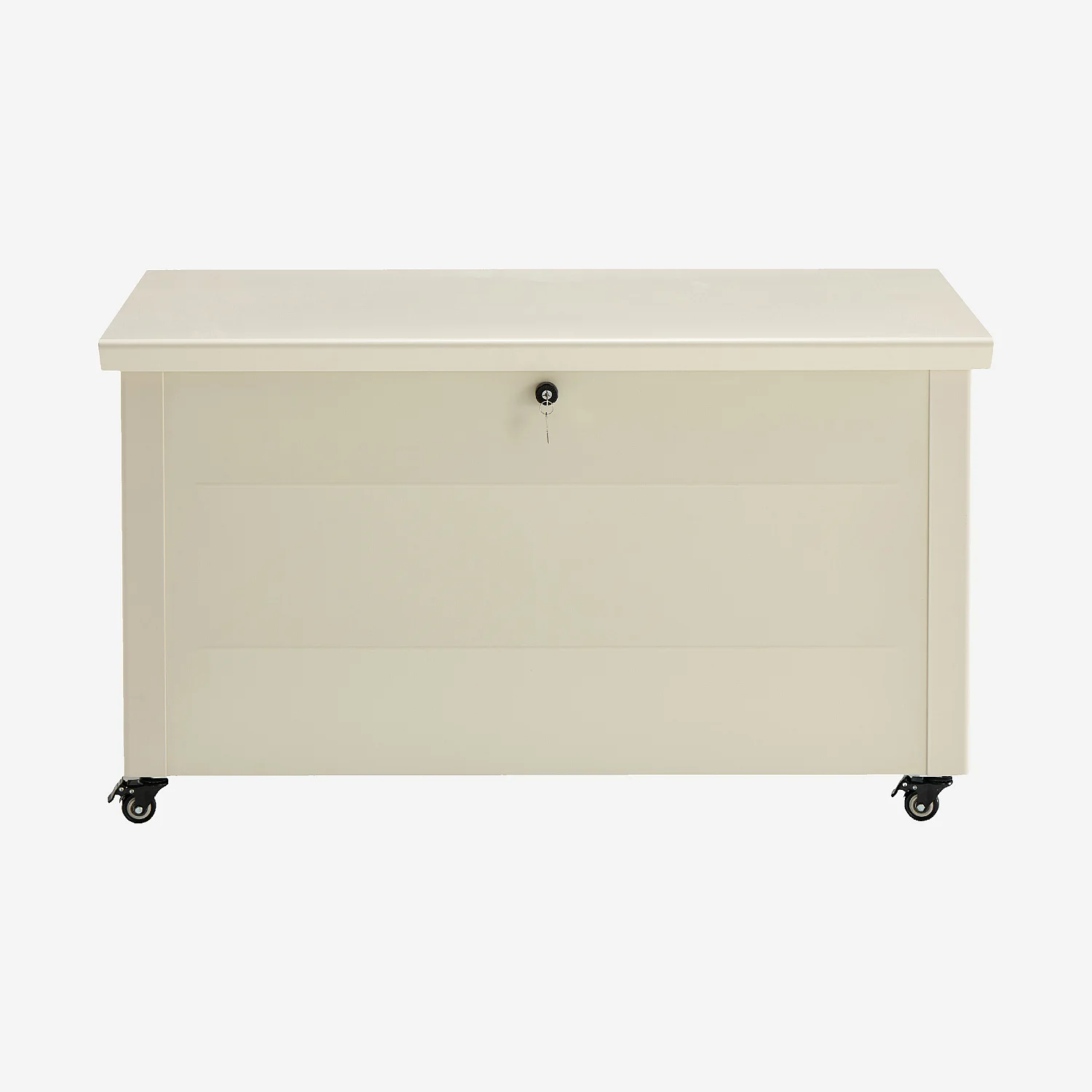 Coffre de jardin en métal 546 L - Ivoire - 2