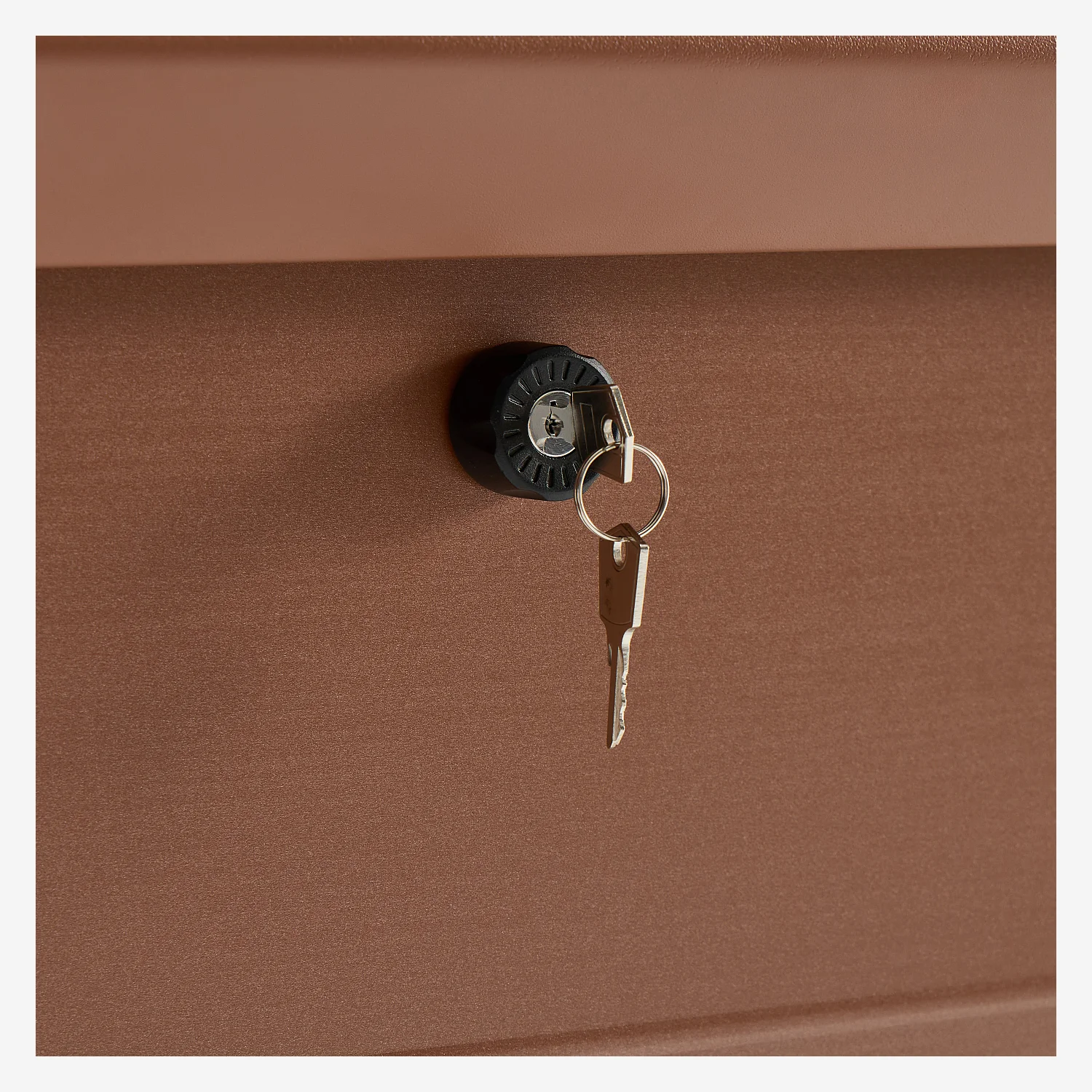 Coffre de jardin en métal 546 L - Terracotta - 3