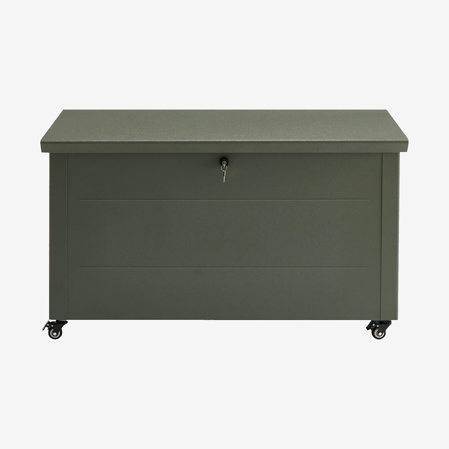 Coffre de jardin en métal 546 L - Vert olive - 2