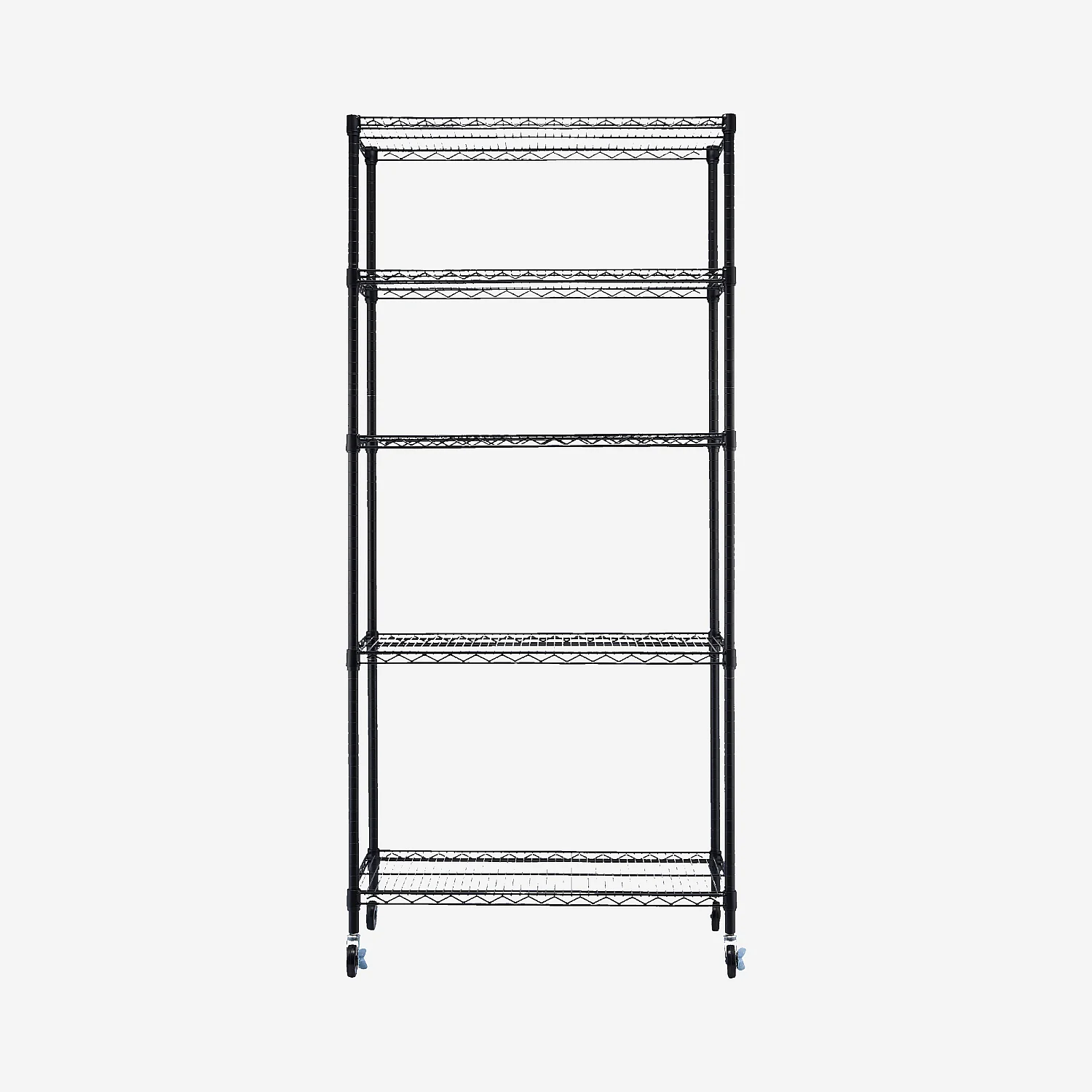 Hylle med 5 nivåer i karbonstål 90 x 200 cm – Matt svart - 2