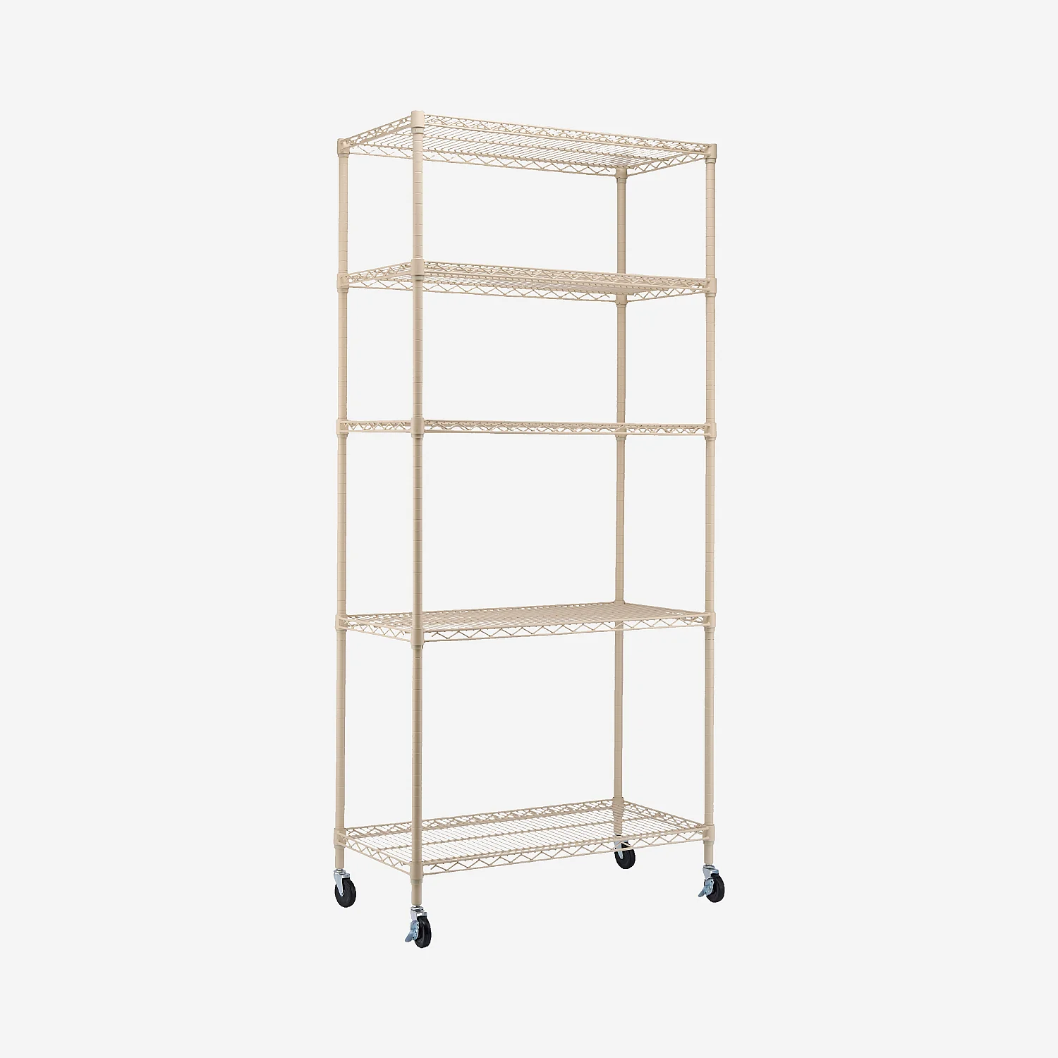 Hylle med 5 nivåer i karbonstål 90 x 200 cm – Krem - 3