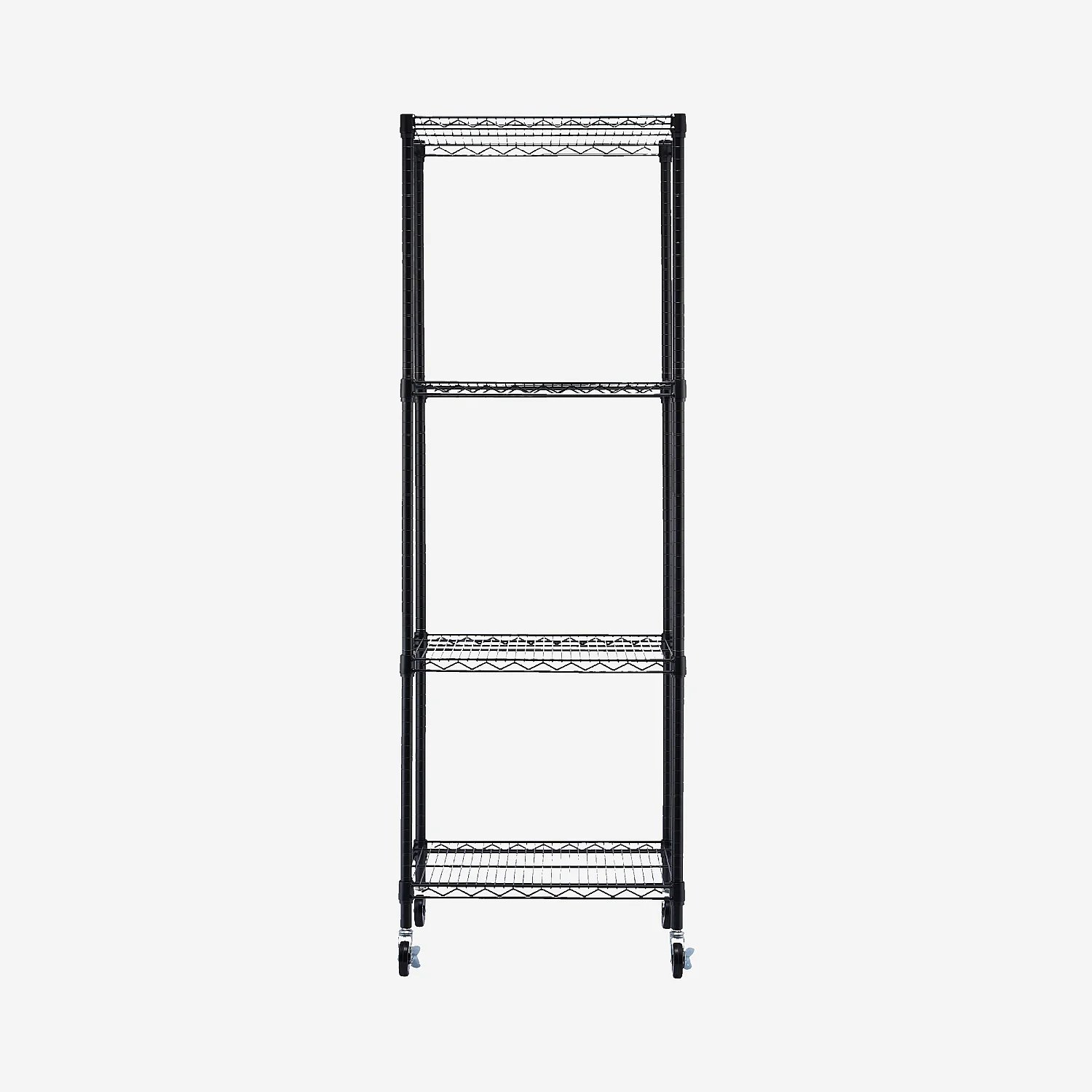 Hylle med 4 nivåer i karbonstål 61 x 183 cm – Matt svart - 2