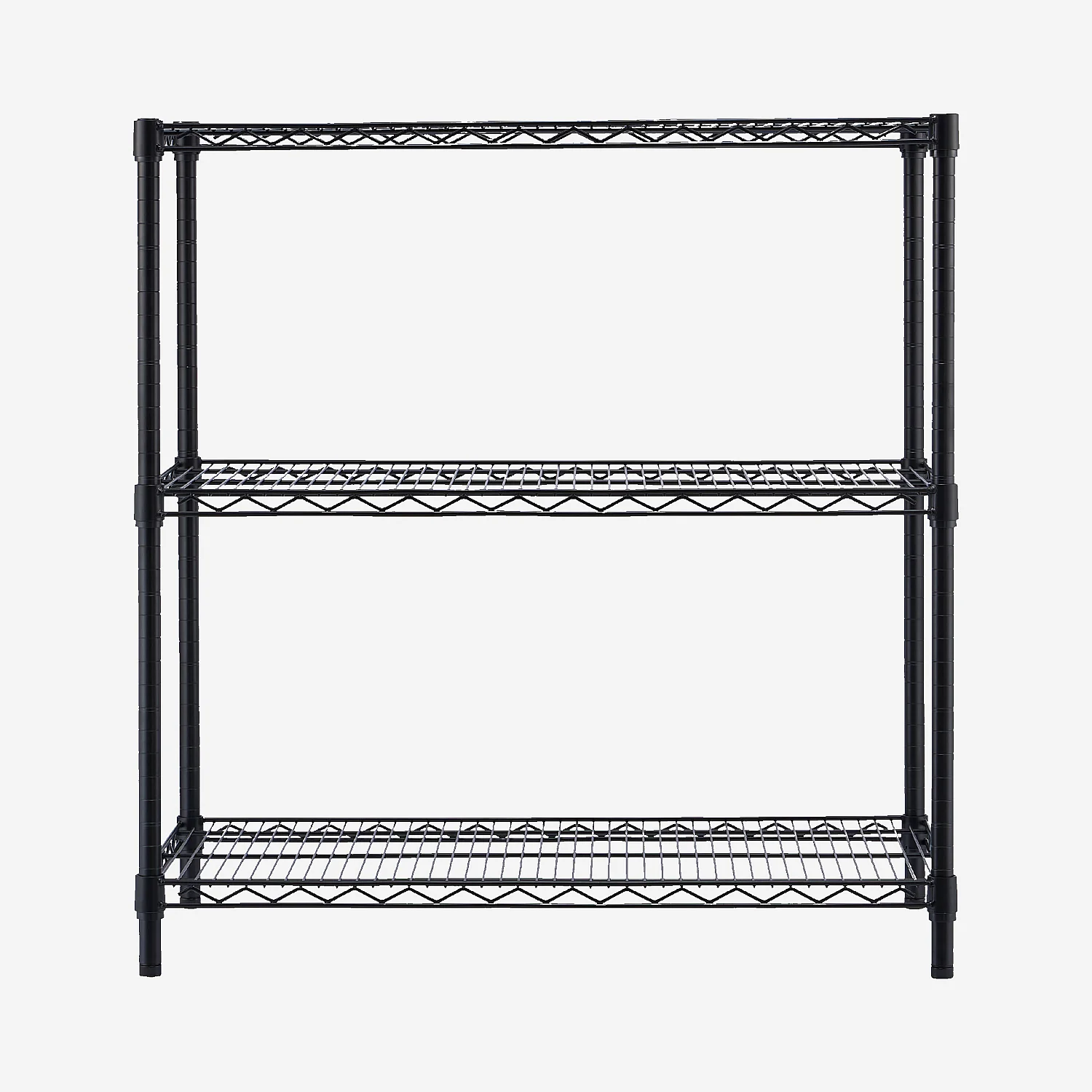 Hylle med 3 nivåer i karbonstål 90 x 103 cm – Matt svart - 4