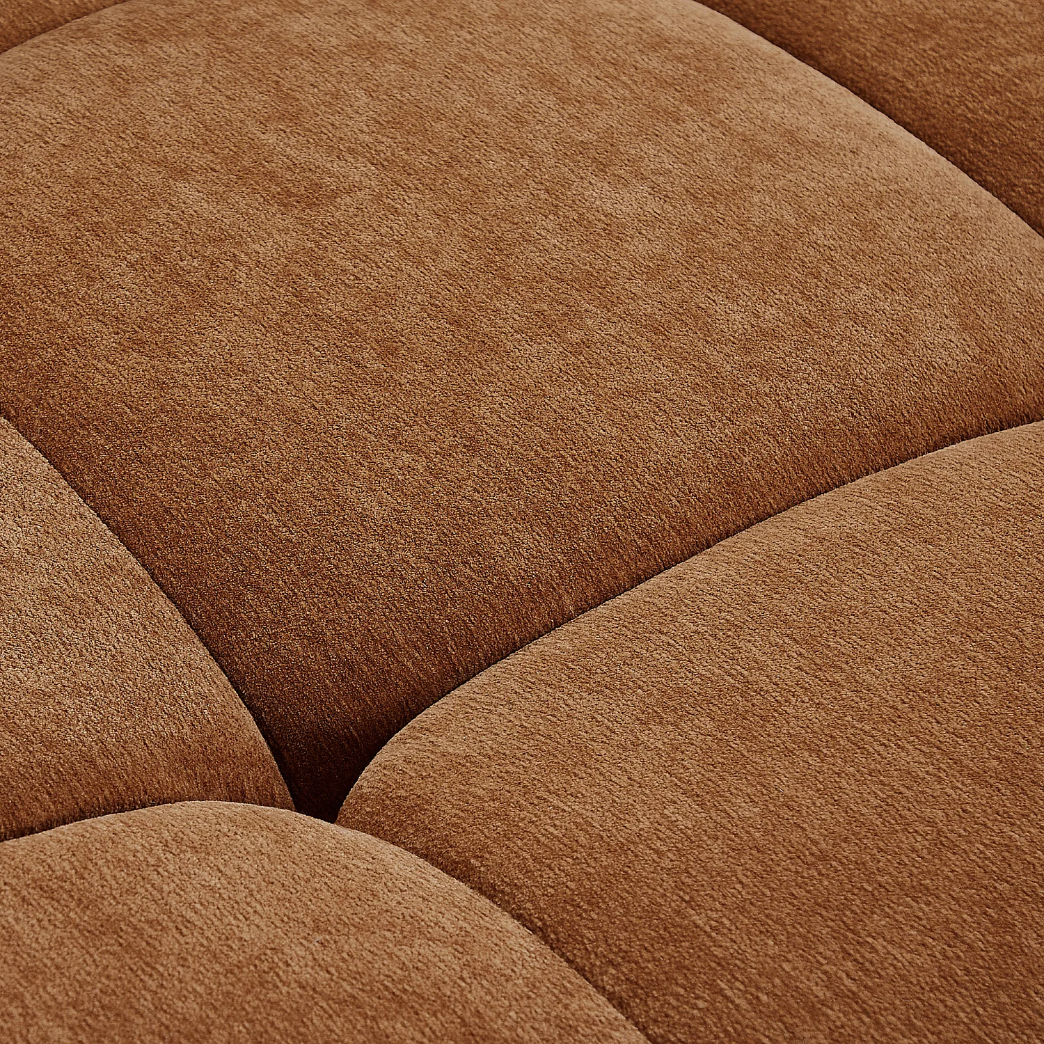 Canapé 4 places modulable en tissu - Ocre foncé - 2