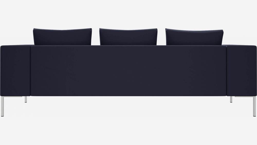 3 seater sofa in Super Velvet fabric, dark blue